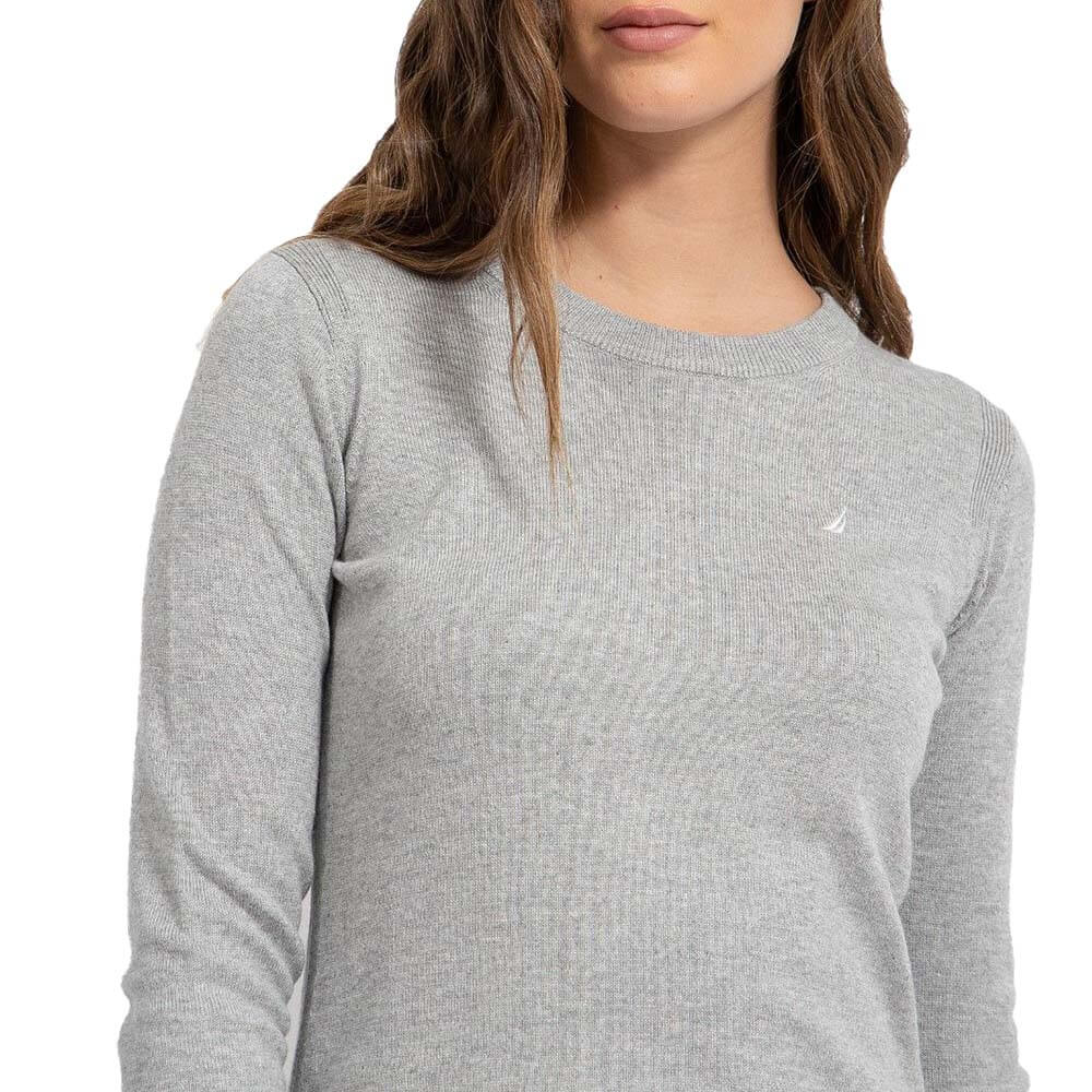 סוודר נאוטיקה רקמת לוגו נשים