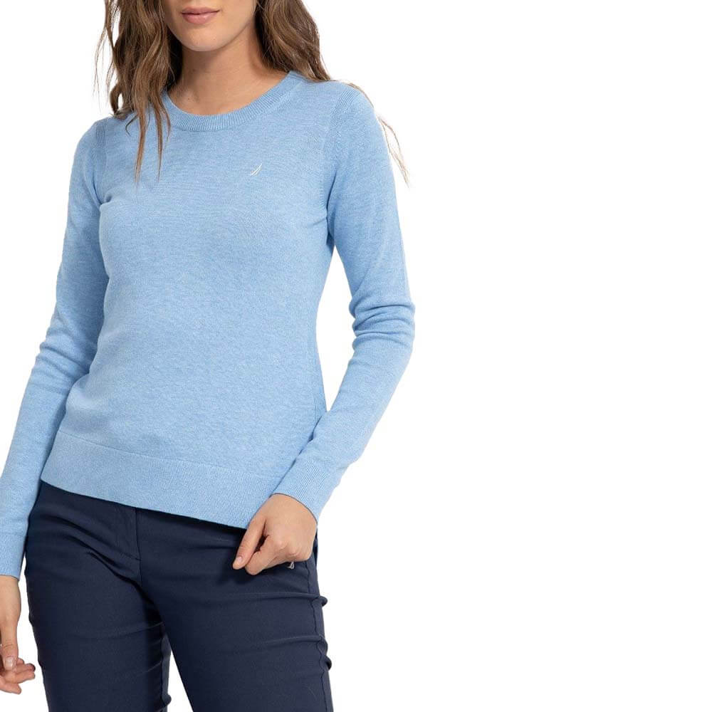 סוודר נאוטיקה רקמת לוגו נשים