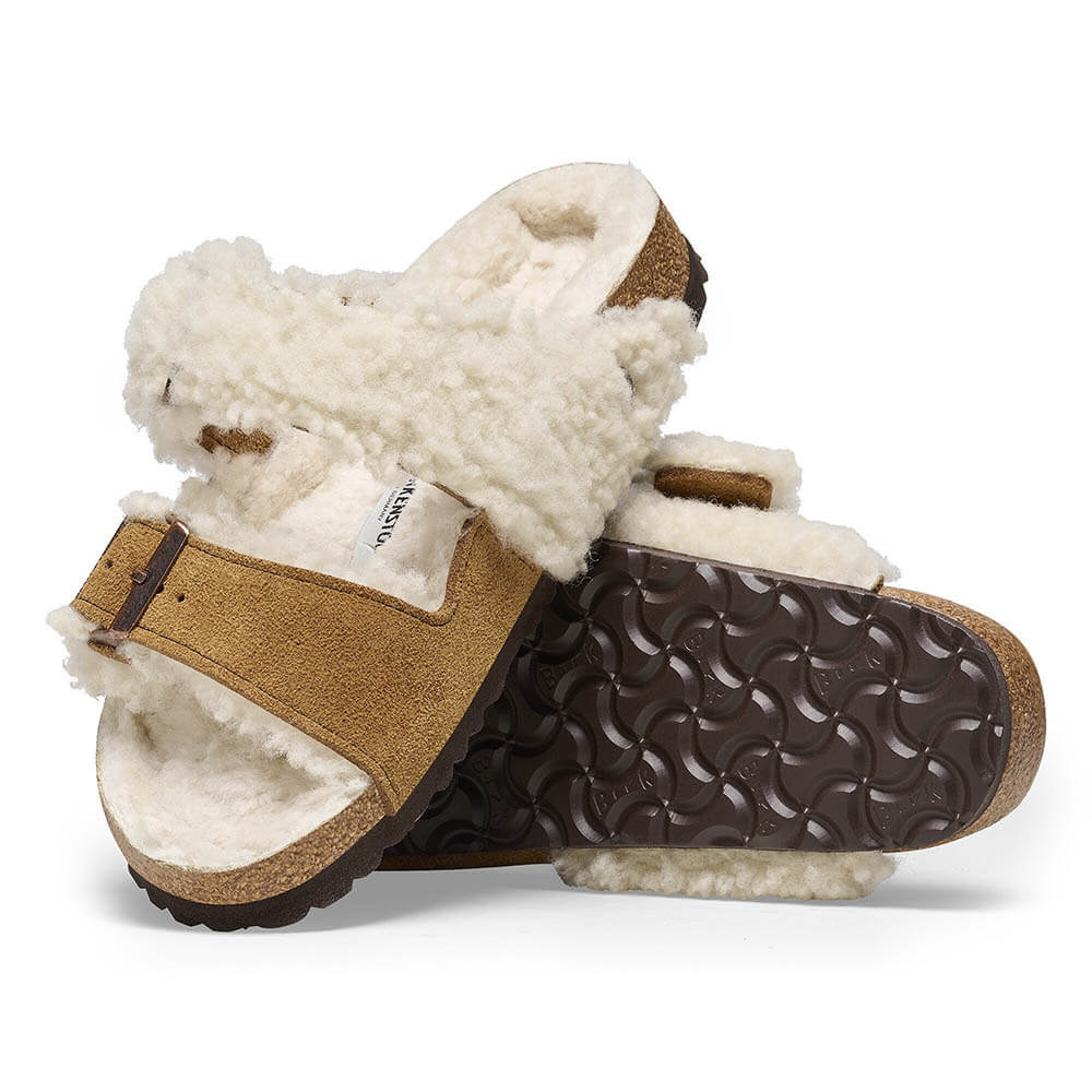 כפכפי בירקנשטוק Arizona Split Teddy נשים