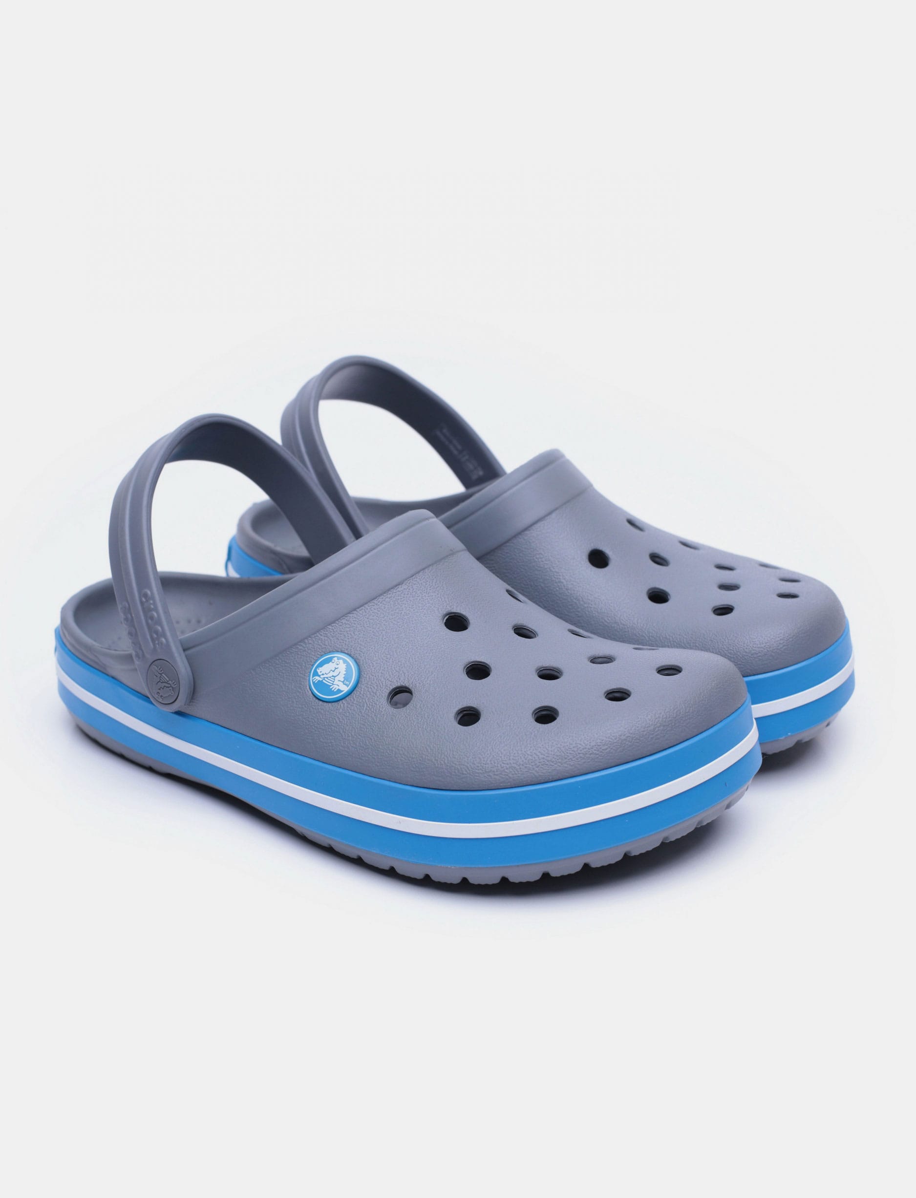 Crocs Crocband - נעלי קרוקס קרוקבנד בצבע אפור/תכלת