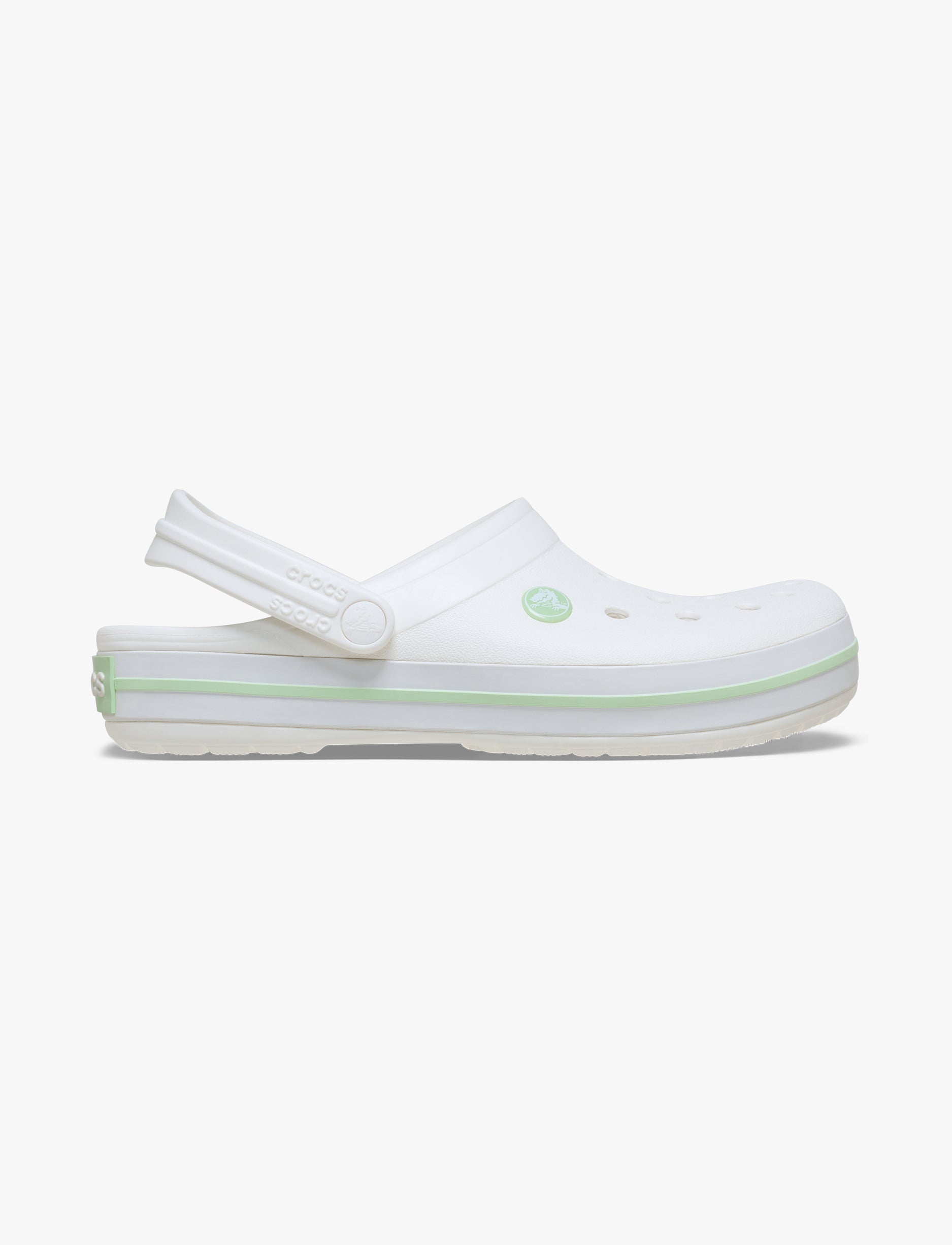 Crocs Crocband - נעלי קרוקס קרוקבנד בצבע לבן/ירוק שליו