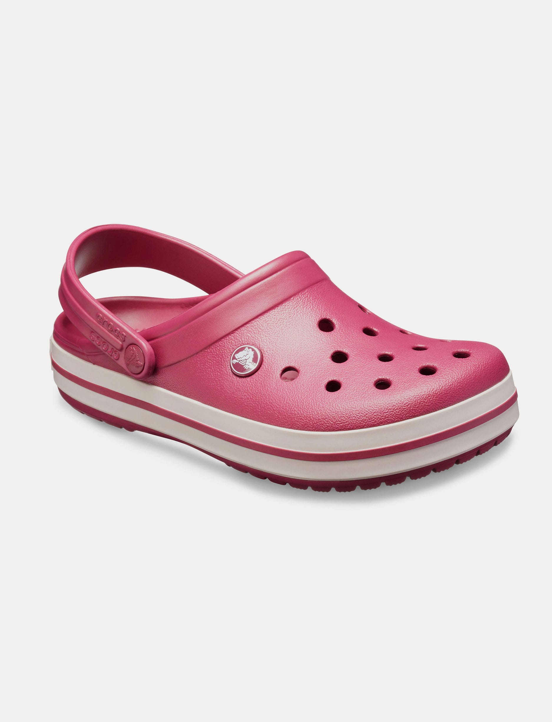 Crocs Crocband - כפכף קרוקס אוורירי בצבע רימון/לבן