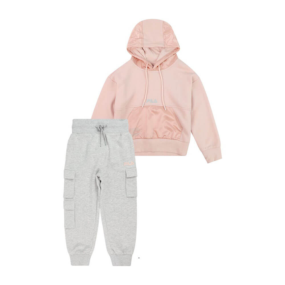 סט סווטשירט קפוצ'ון ומכנסיים פילה Hooded Fleece Set ילדים