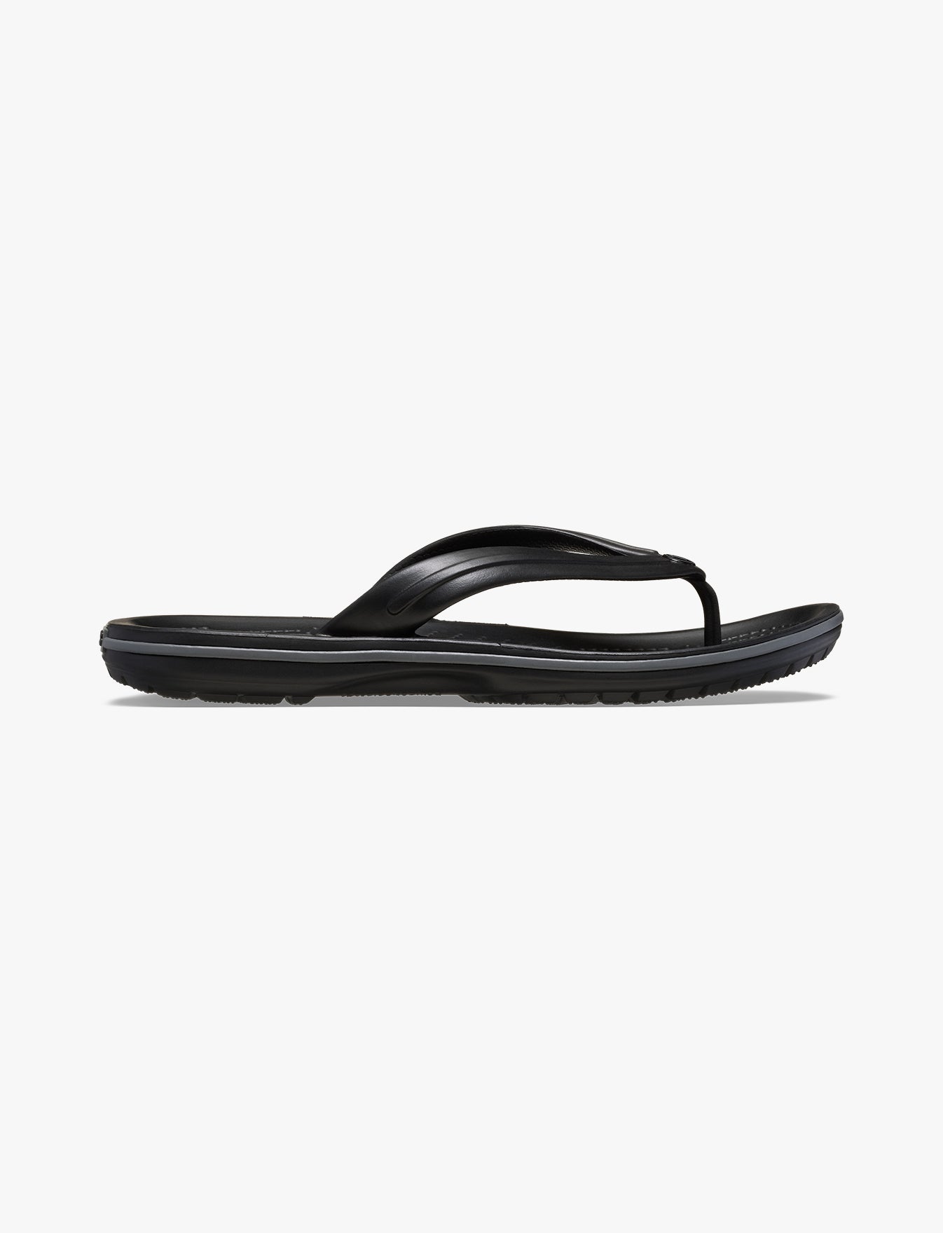 Crocs Crocband Flip - נעלי אצבע קרוקס בצבע שחור/אפור