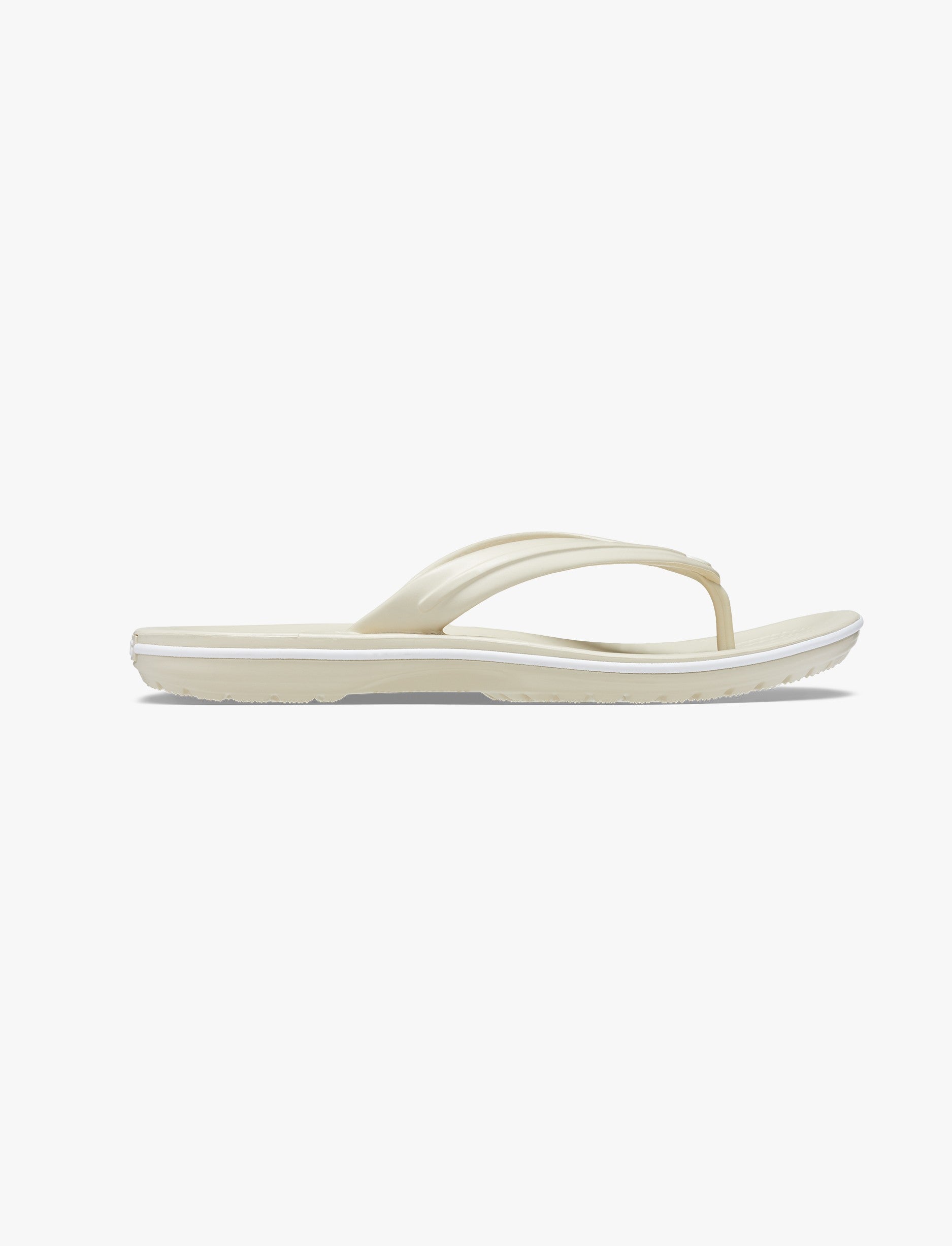 Crocs Crocband Flip - נעלי אצבע בצבע קרם
