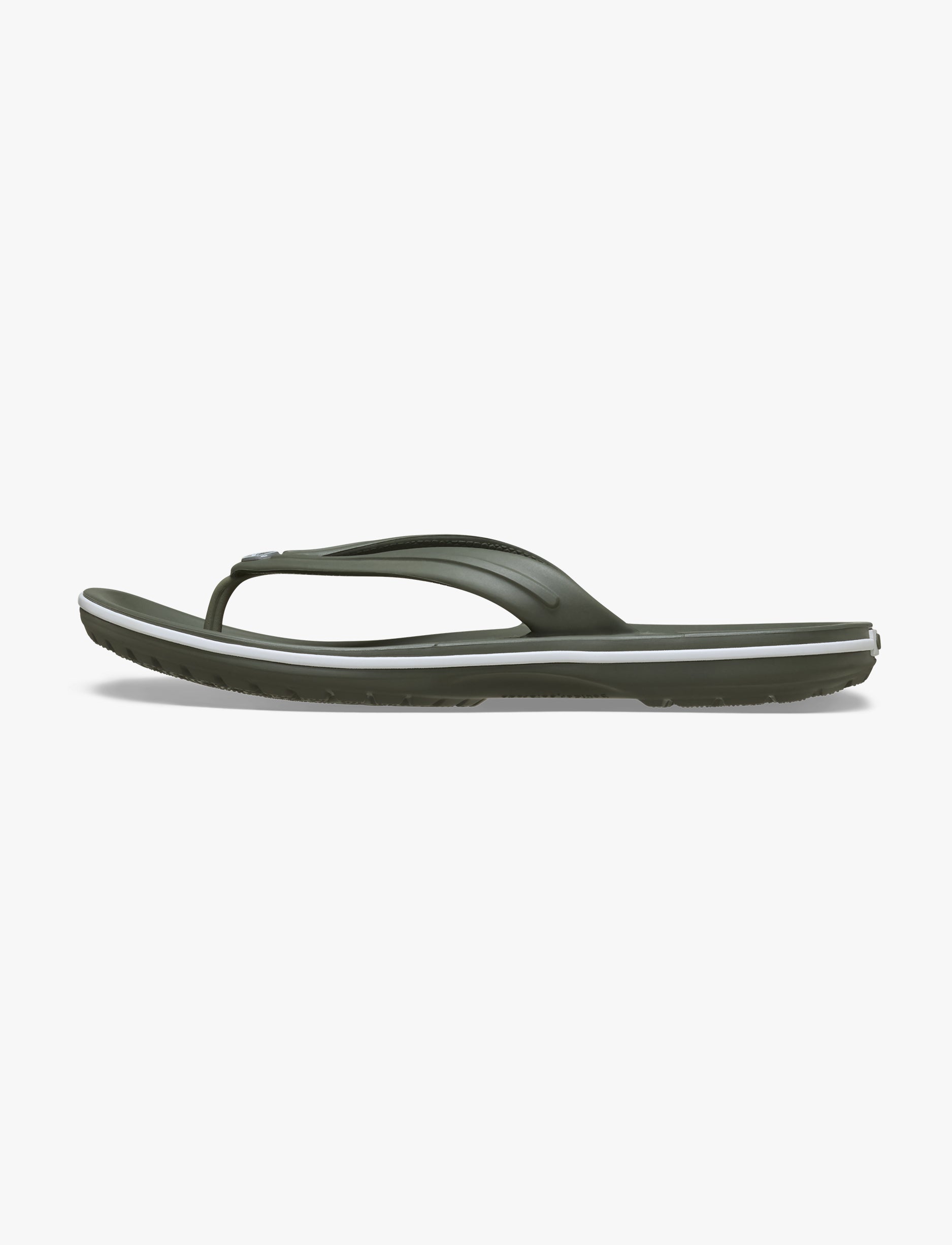 Crocs Crocband Flip - נעלי אצבע קרוקס בצבע זית אבקתי