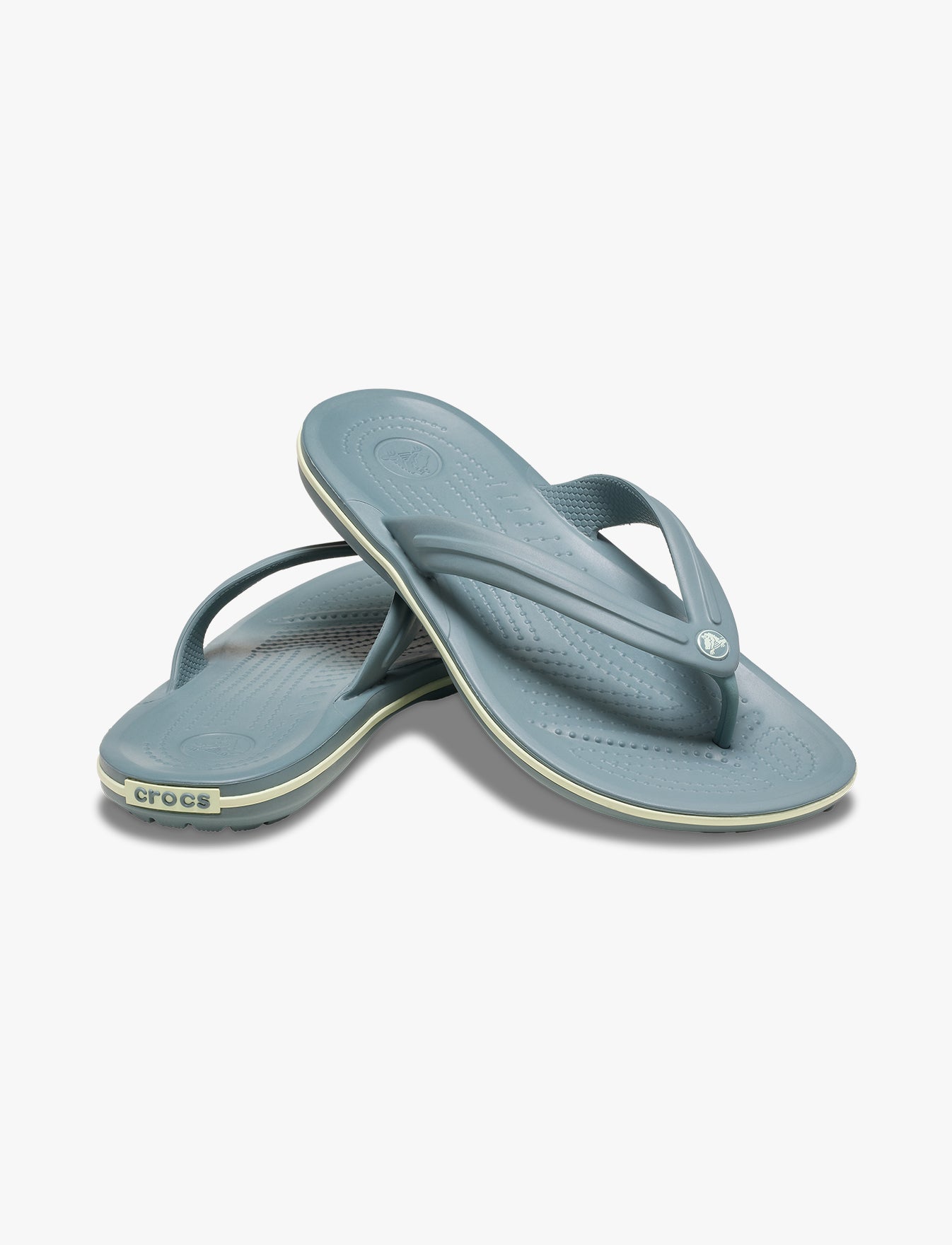 Crocs Crocband Flip - נעלי אצבע קרוקס בצבע ירוק פונד