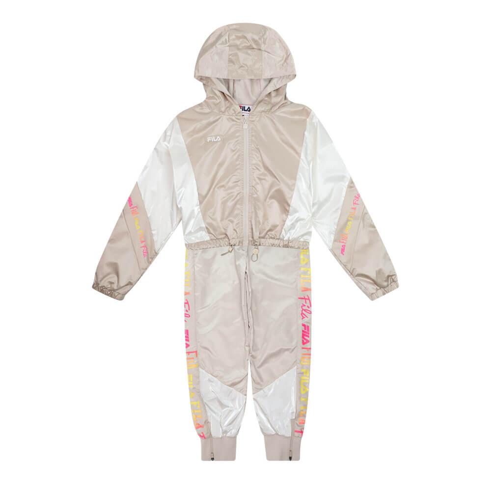 סט ג'קט קפוצ'ון ומכנסיים פילה Hooded Nylon Set ילדים