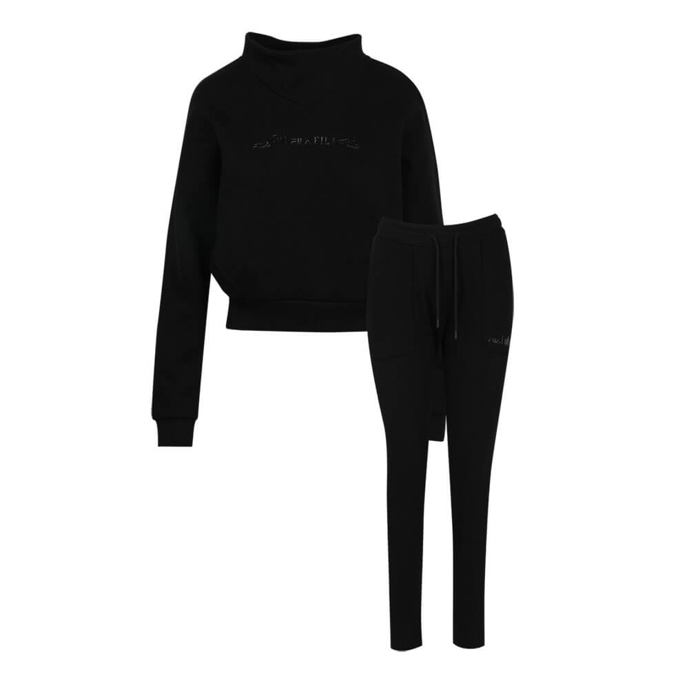 סט סווטשירט ומכנסיים פילה Crew Neck Fleece Set נשים