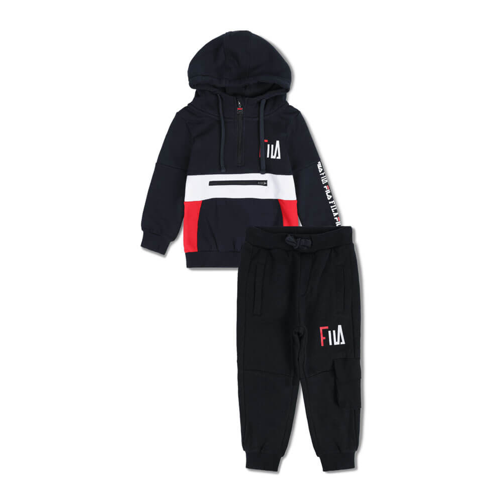 סט סווטשירט קפוצ'ון ומכנסיים פילה Hooded Fleece Set ילדים