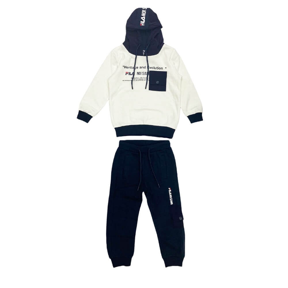 סט סווטשירט קפוצ'ון ומכנסיים פילה Hooded Fleece Set ילדים