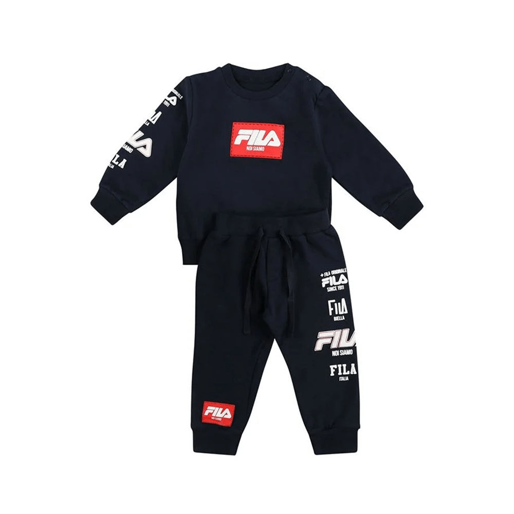 סט סווטשירט ומכנסיים פילה Crew Neck French Terry Set בנים