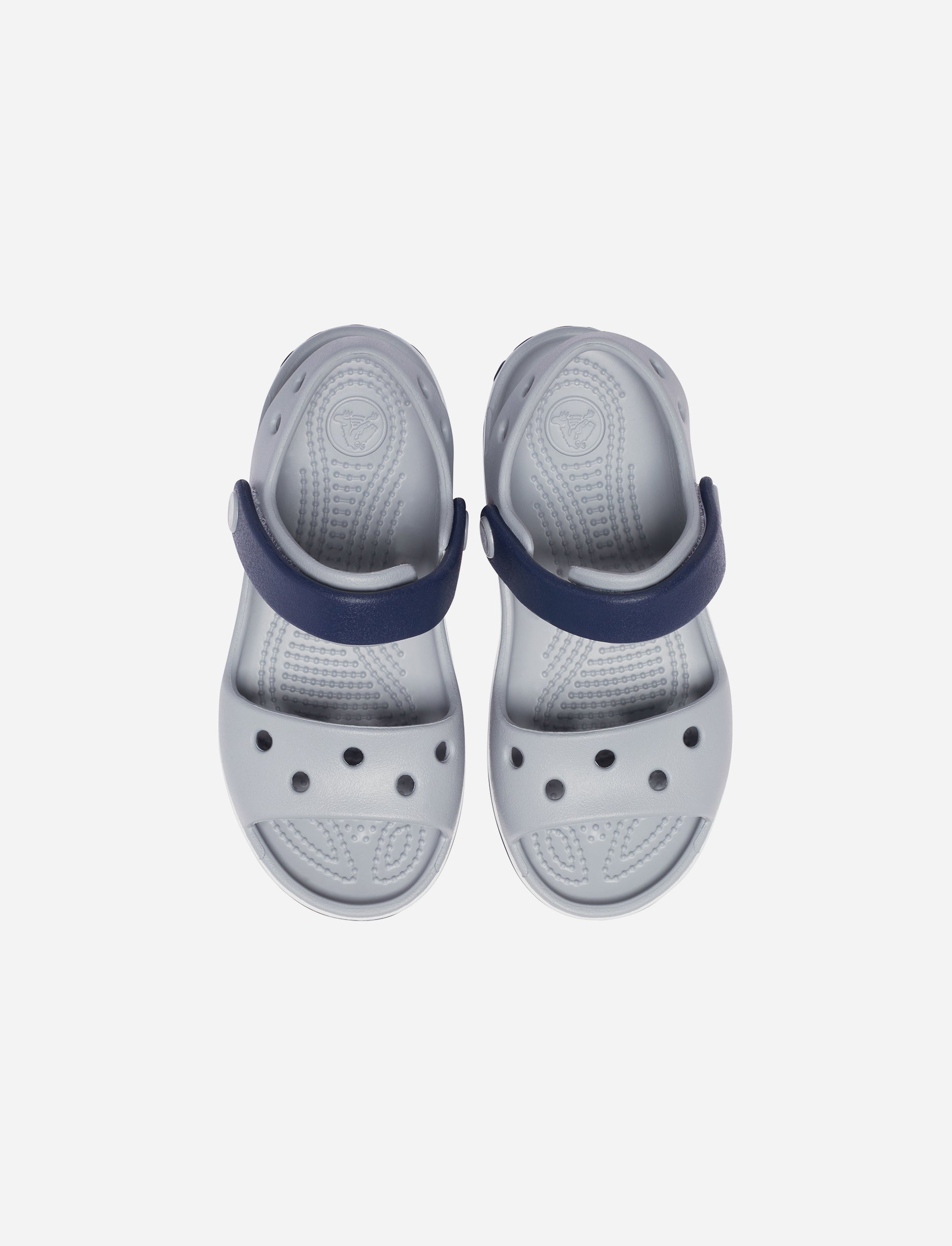 Crocs Crocband Sandal Kids - סנדל קרוקס קרוקבנד לילדים בצבע אפור בהיר/נייבי