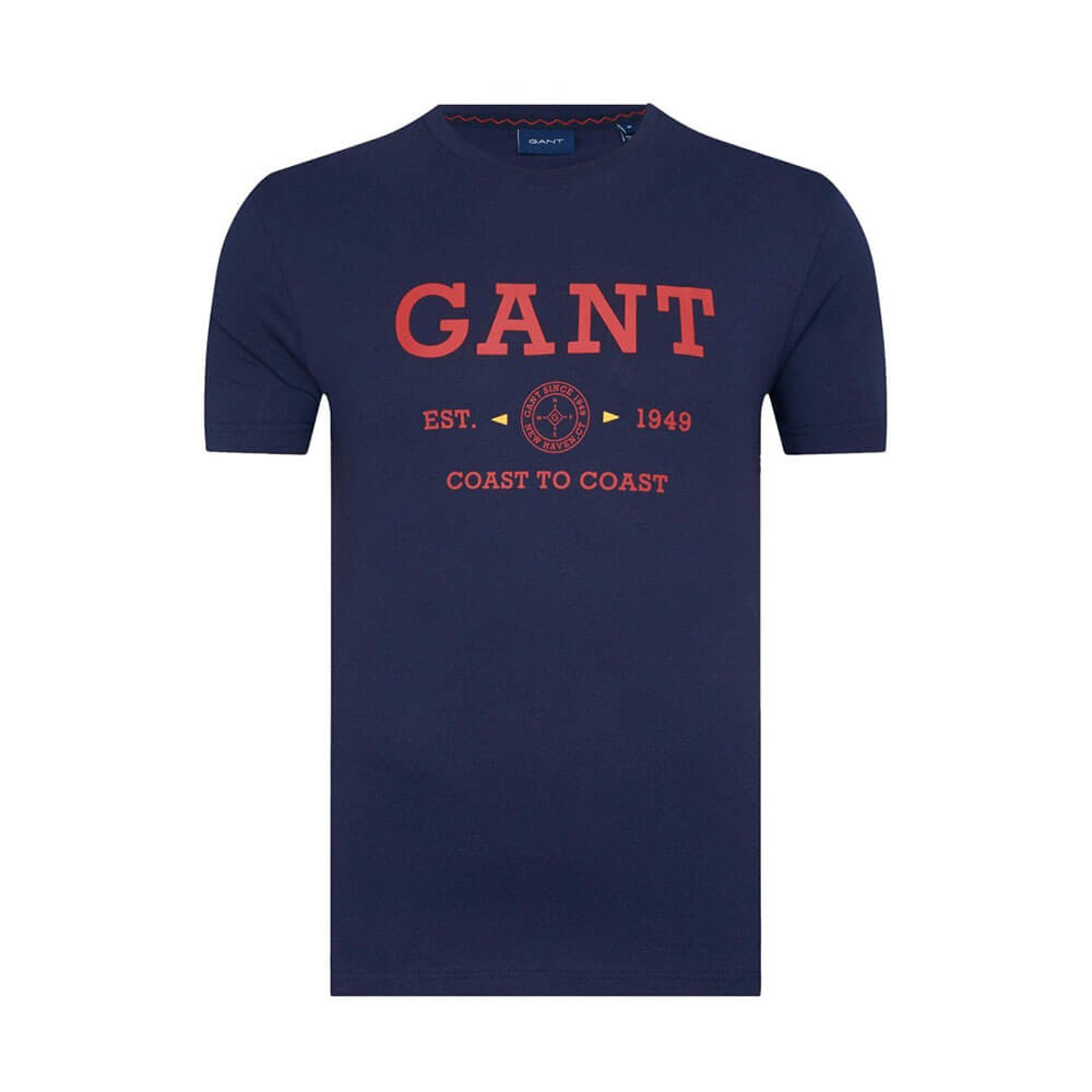 חולצת טישרט גאנט קצרה Nautical גברים