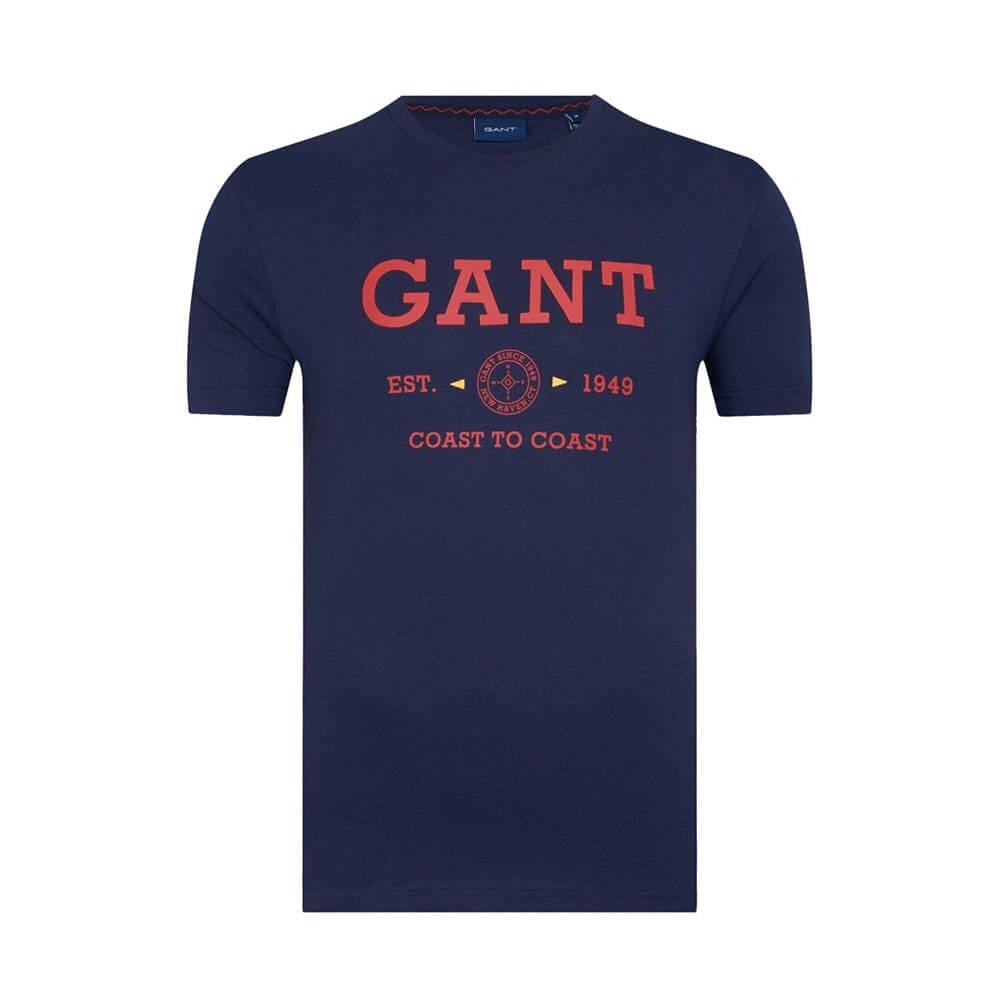 חולצת טישרט גאנט קצרה Nautical גברים