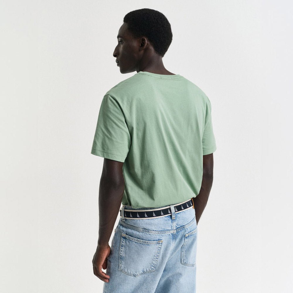 חולצת טישירט קצרה גאנט Shield Logo גברים