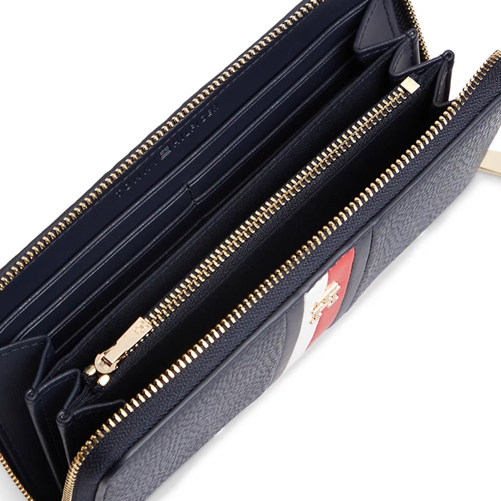 ארנק טומי הילפיגר Icon Global Stripe Zip-Around נשים