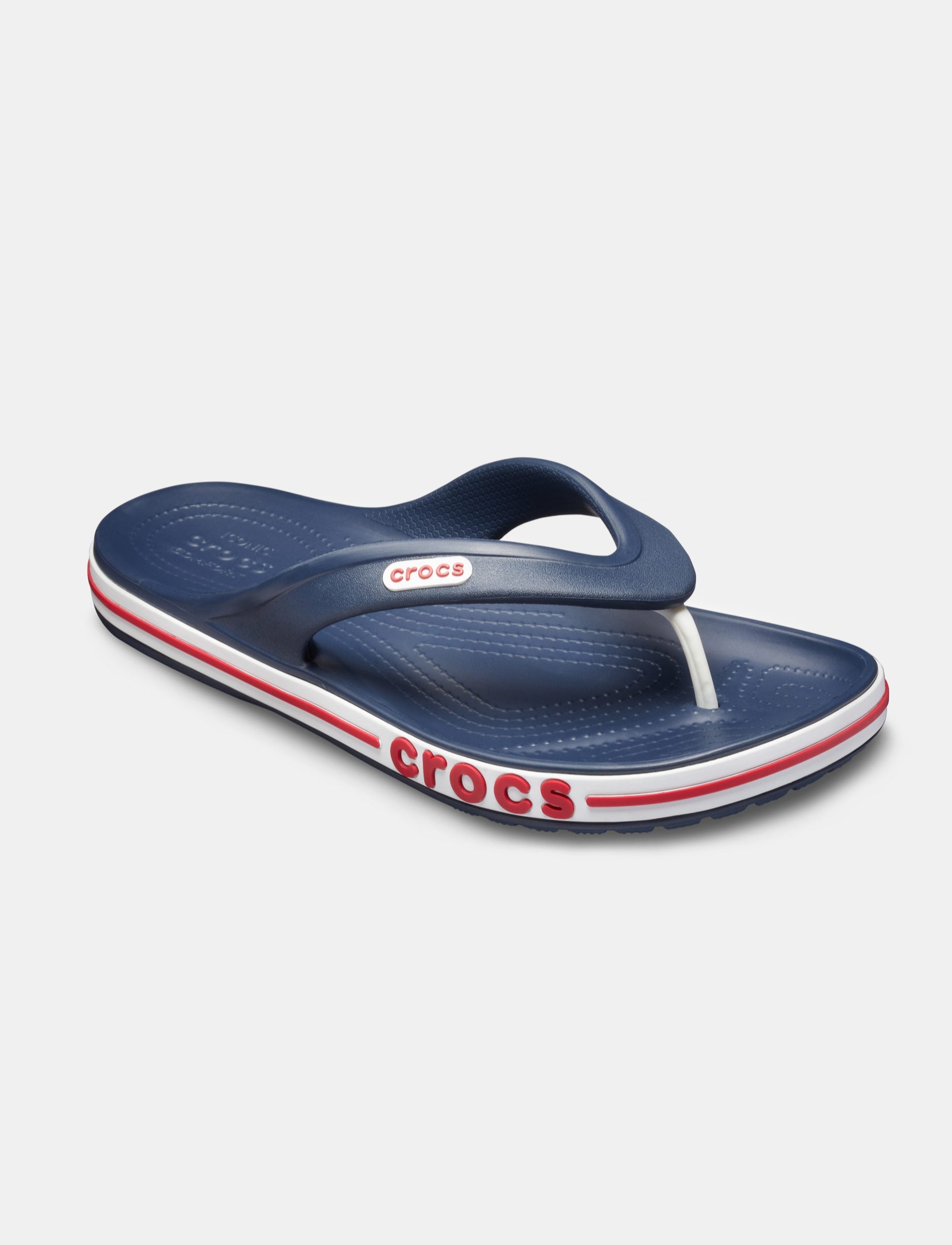 Crocs Bayaband Flip - כפכפים לגבר קרוקס באיה באנד בצבע נייבי/אדום