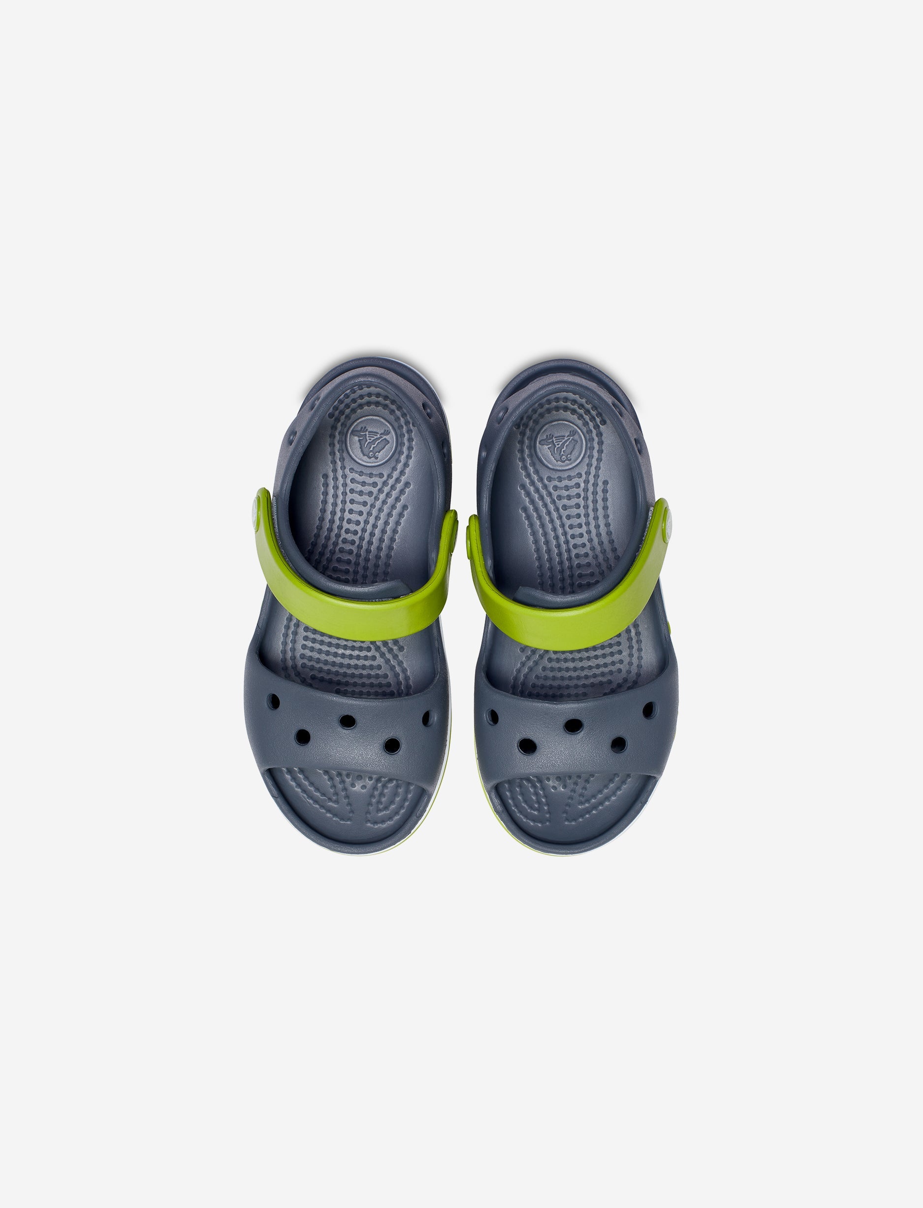 Crocs Bayaband Sandal K - סנדלים לילדים קרוקס בצבע אפור כהה/ירוק