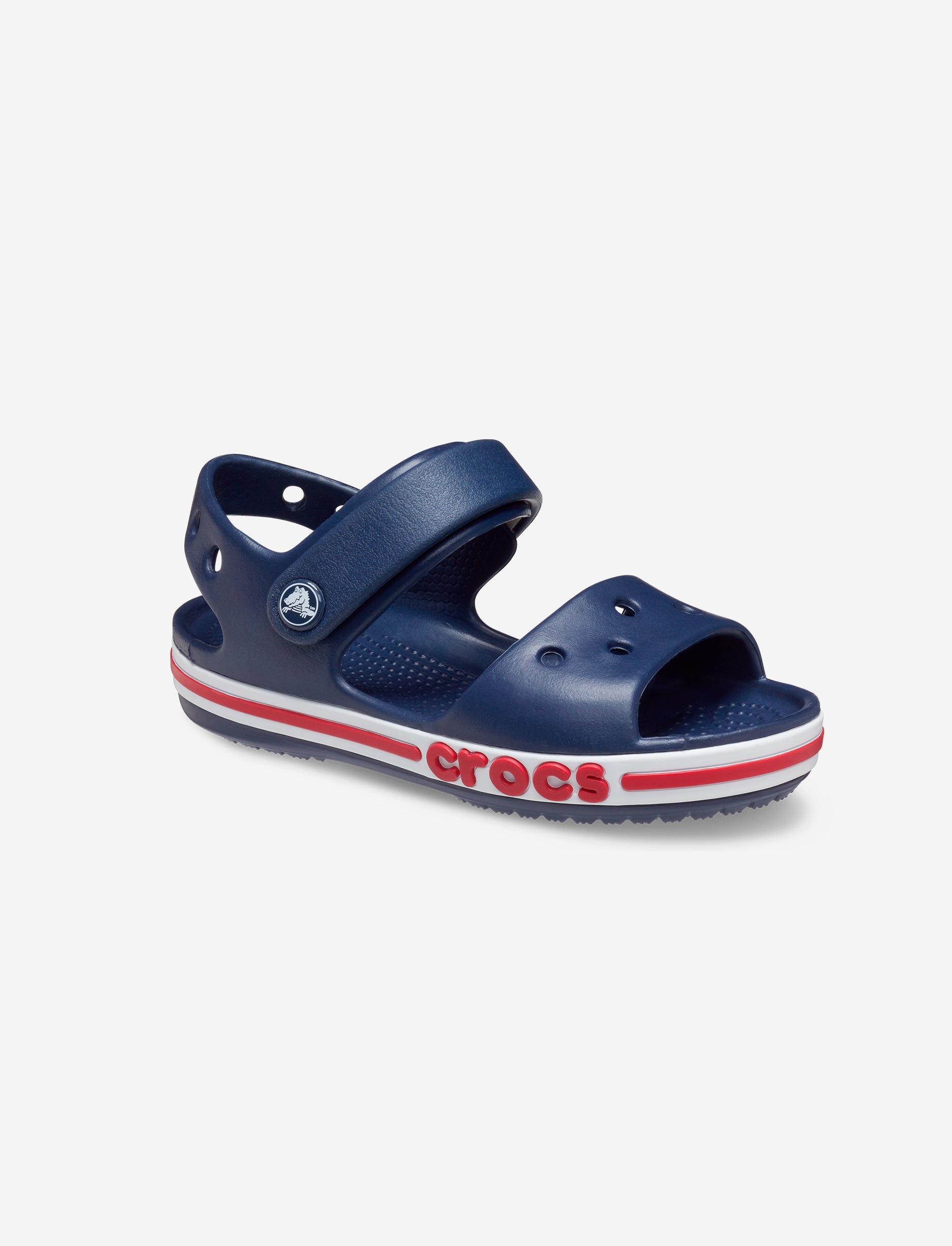 Crocs Bayaband Sandal K - סנדלים לילדים קרוקס בצבע נייבי/אדום