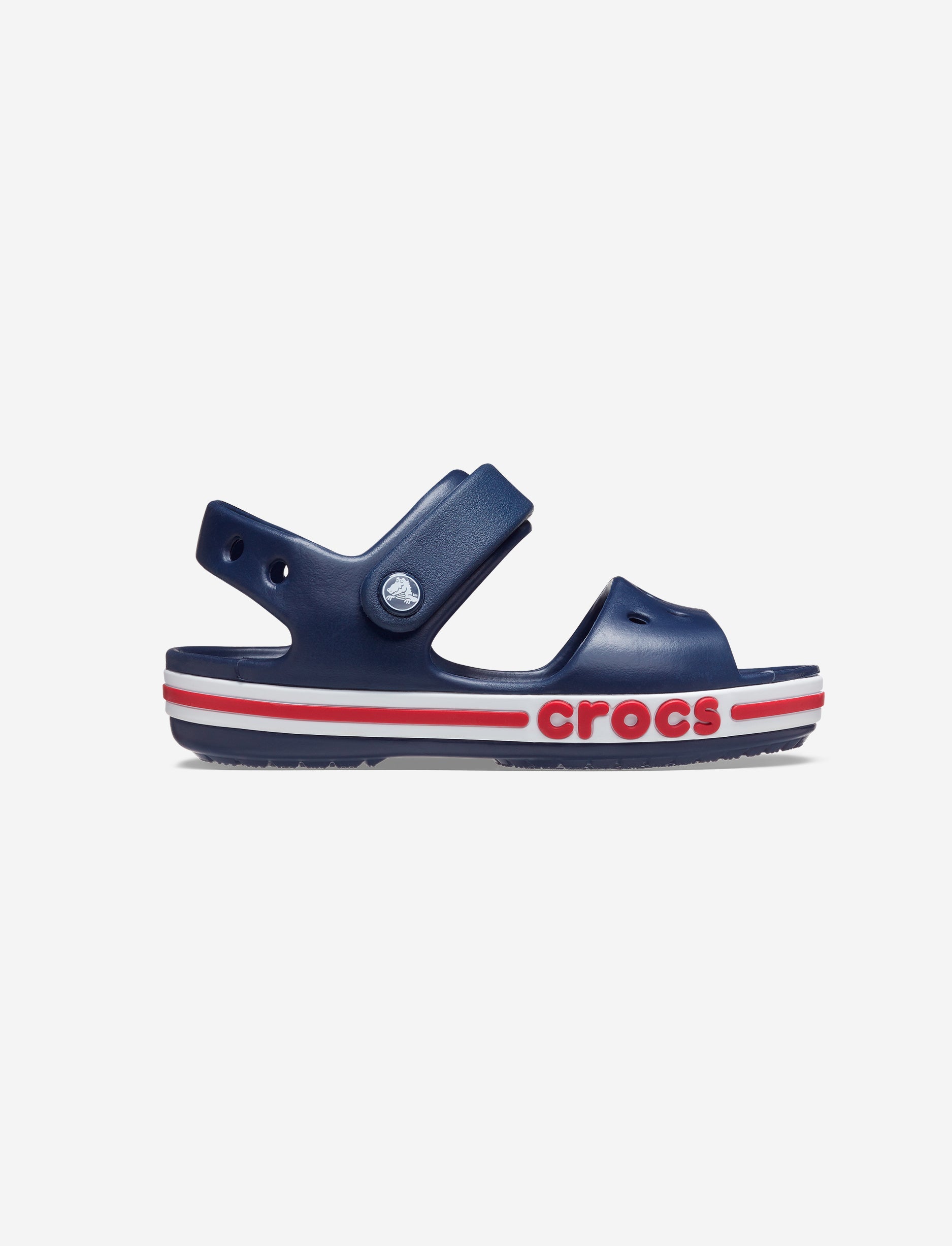 Crocs Bayaband Sandal K - סנדלים לילדים קרוקס בצבע נייבי/אדום
