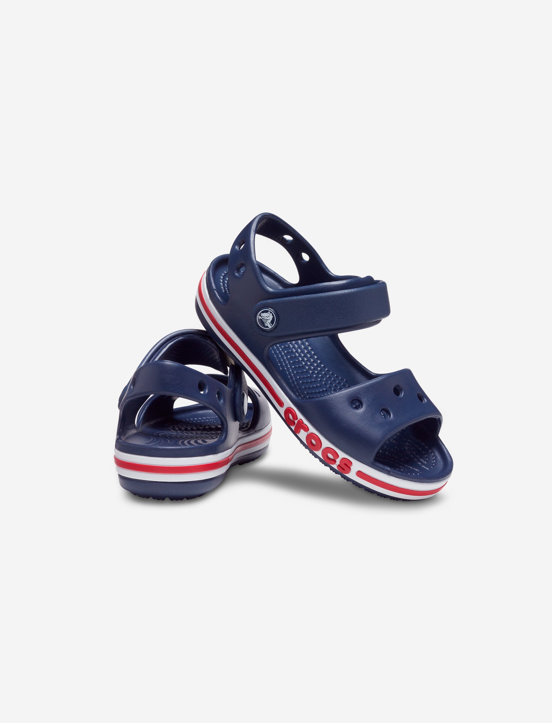 Crocs Bayaband Sandal K - סנדלים לילדים קרוקס בצבע נייבי/אדום