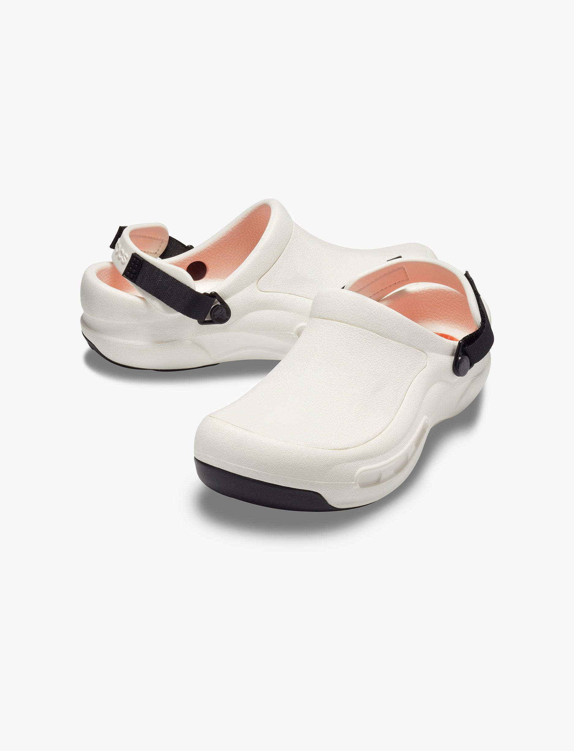 Crocs Bistro Pro LiteRid Clog - נעלי טבחים קרוקס ביסטרו סוליה מונעת החלקה בצבע לבן