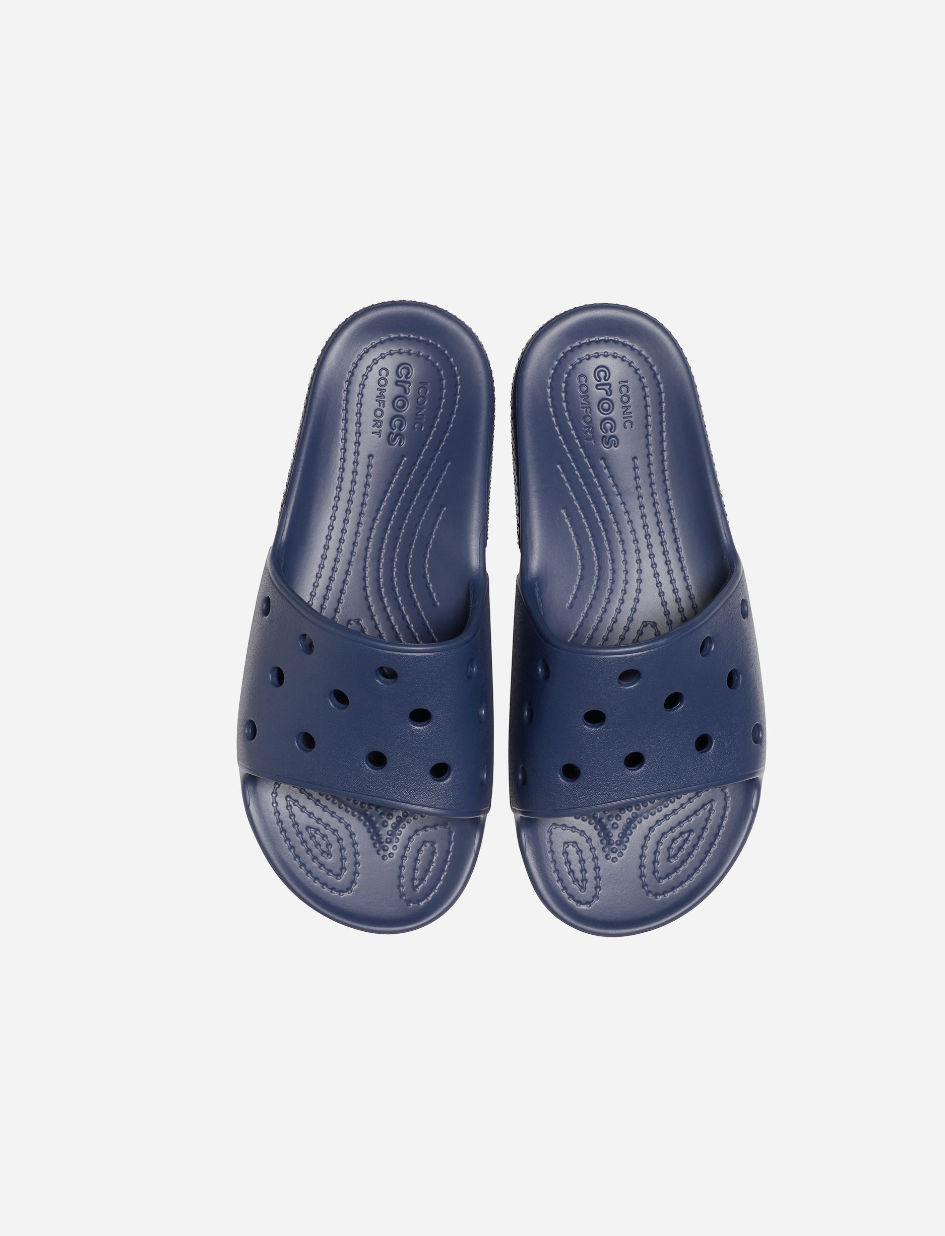 Crocs Classic Crocs Slide -כפכפי סלייד קרוקס בצבע נייבי
