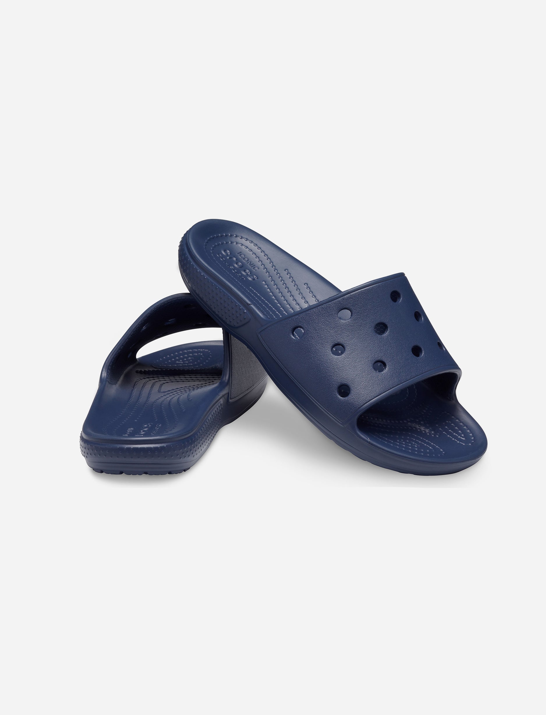 Crocs Classic Crocs Slide -כפכפי סלייד קרוקס בצבע נייבי
