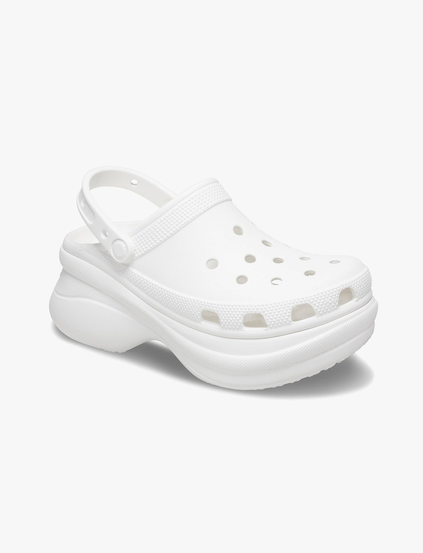 Crocs Classic Bae Clog - כפכפי פלטפורמה נשים קרוקס בצבע לבן