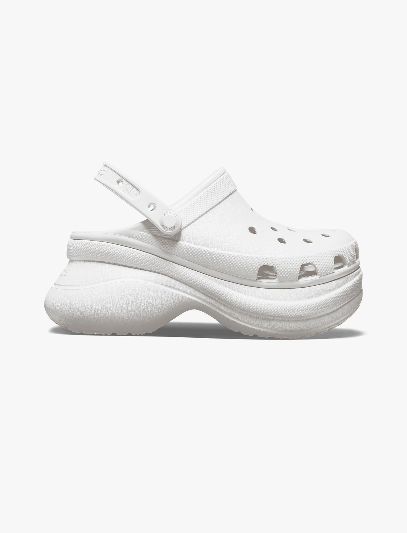 Crocs Classic Bae Clog - כפכפי פלטפורמה נשים קרוקס בצבע לבן