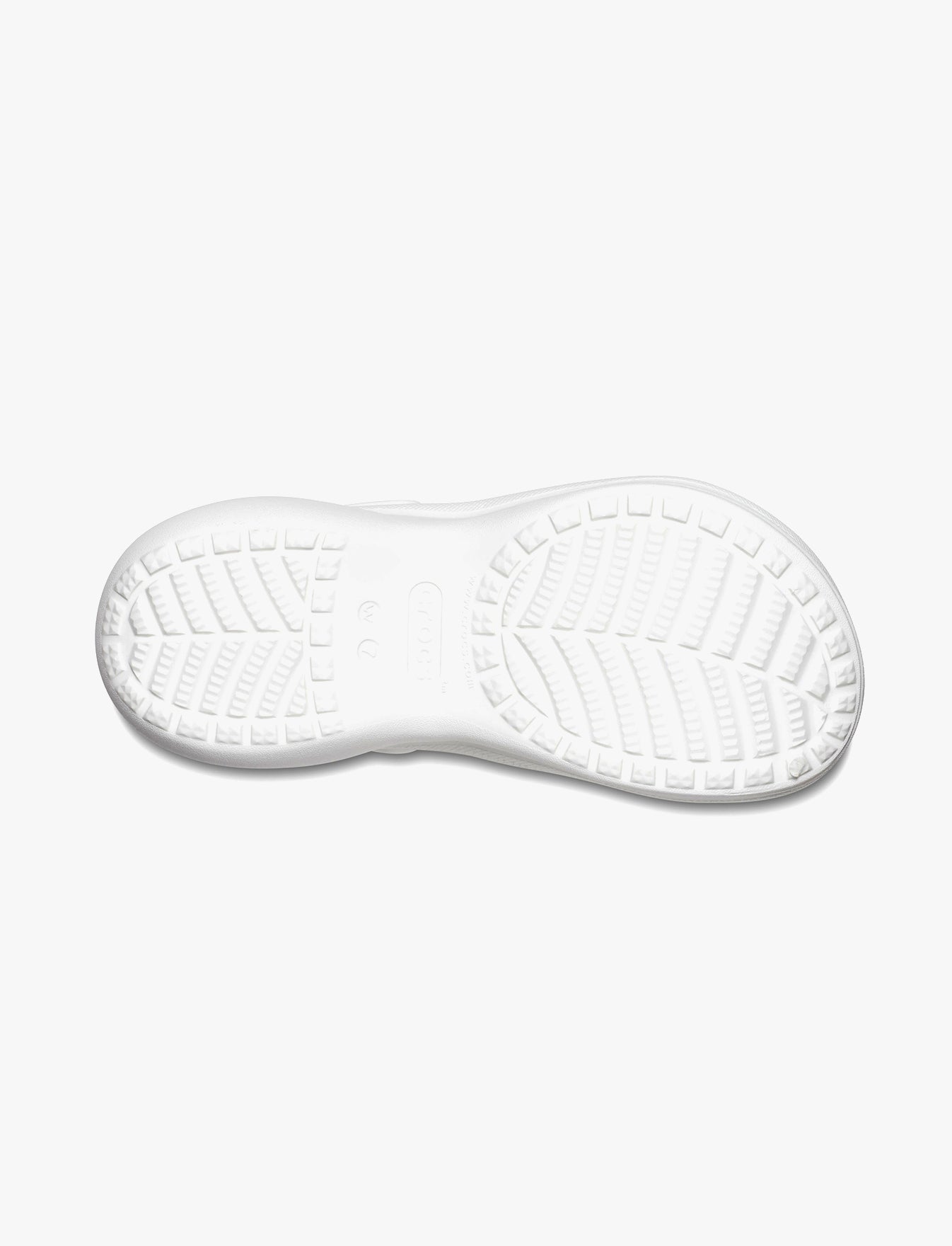 Crocs Classic Bae Clog - כפכפי פלטפורמה נשים קרוקס בצבע לבן