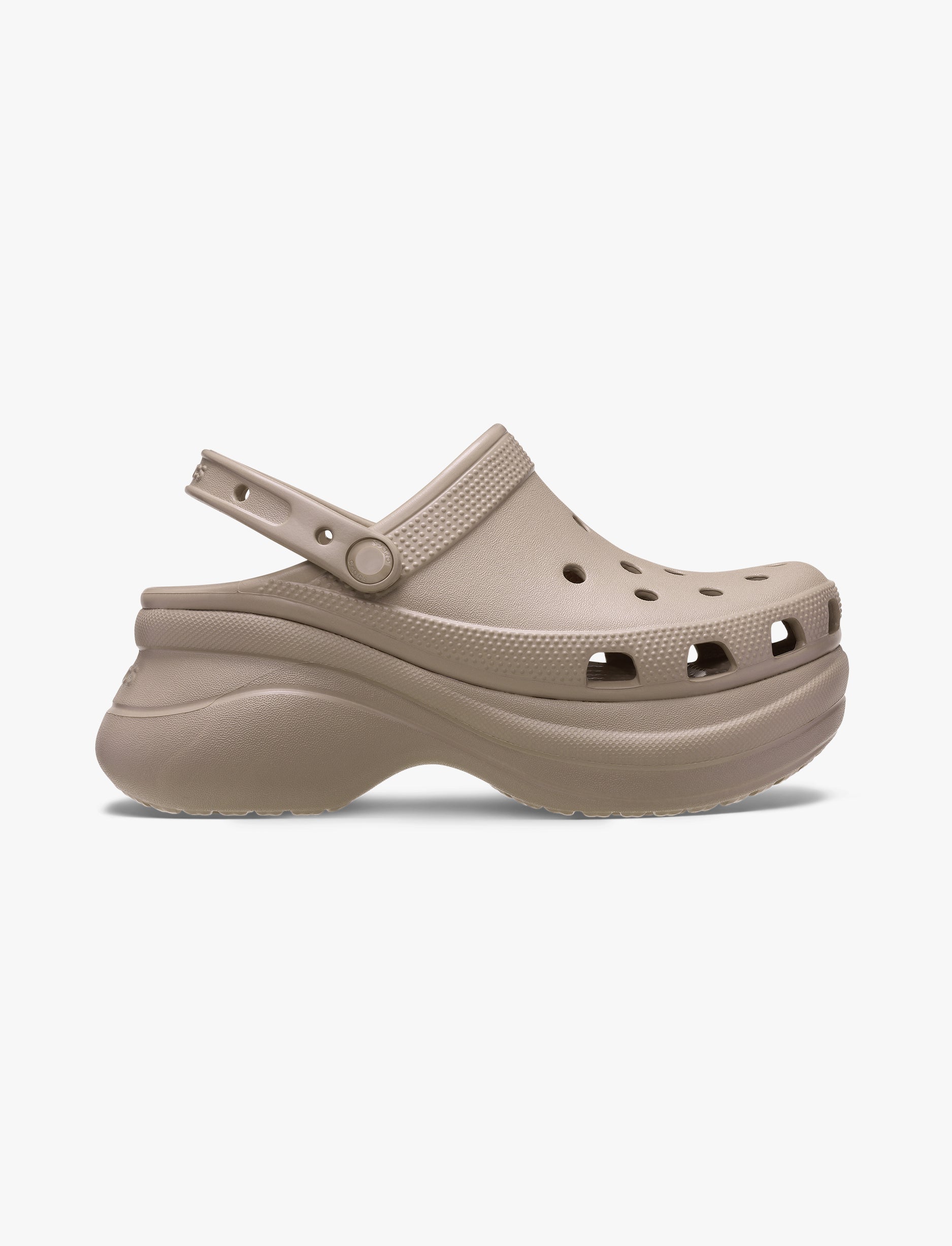 Crocs Classic Bae Clog - כפכפי פלטפורמה נשים קרוקס בצבע טאופ