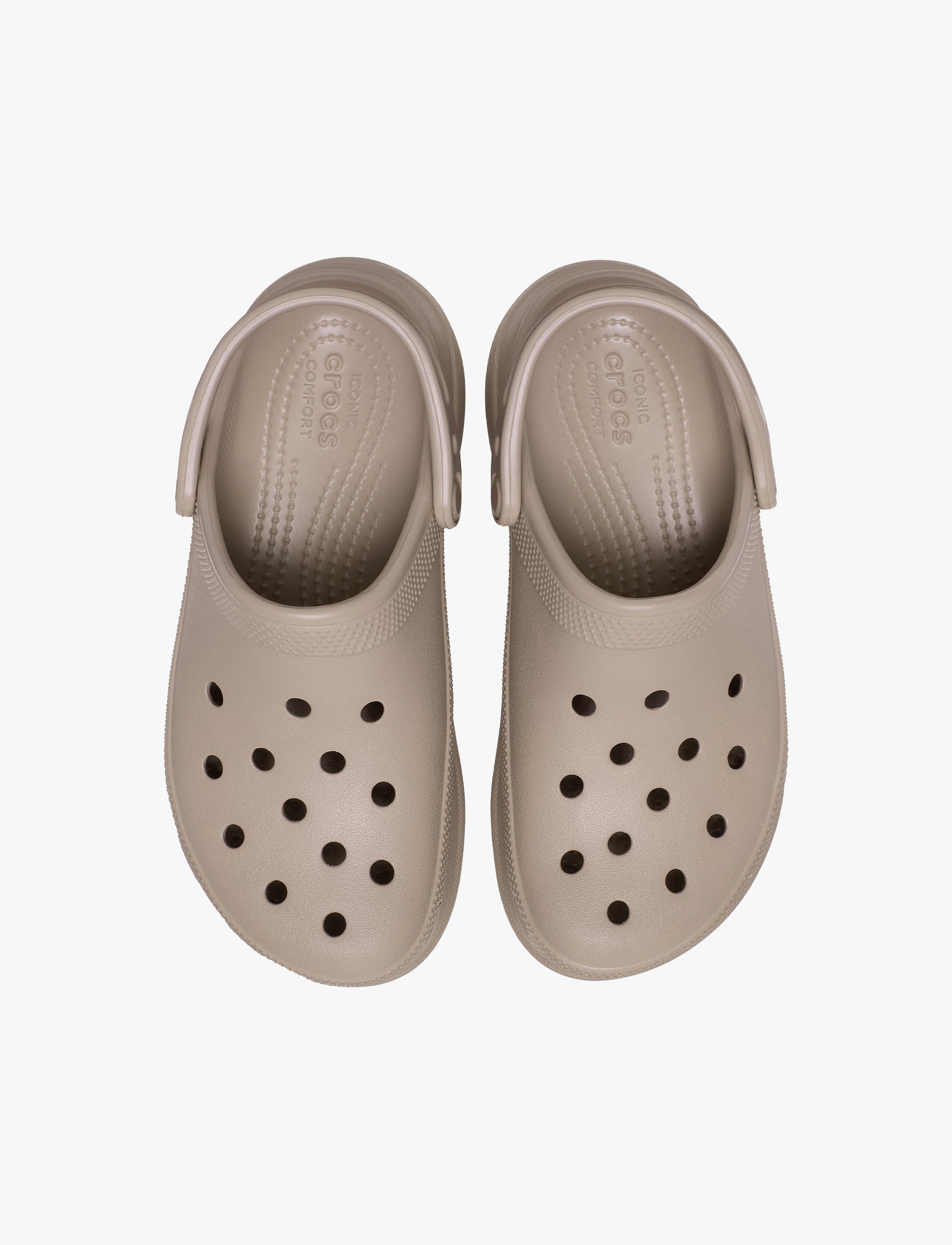 Crocs Classic Bae Clog - כפכפי פלטפורמה נשים קרוקס בצבע טאופ