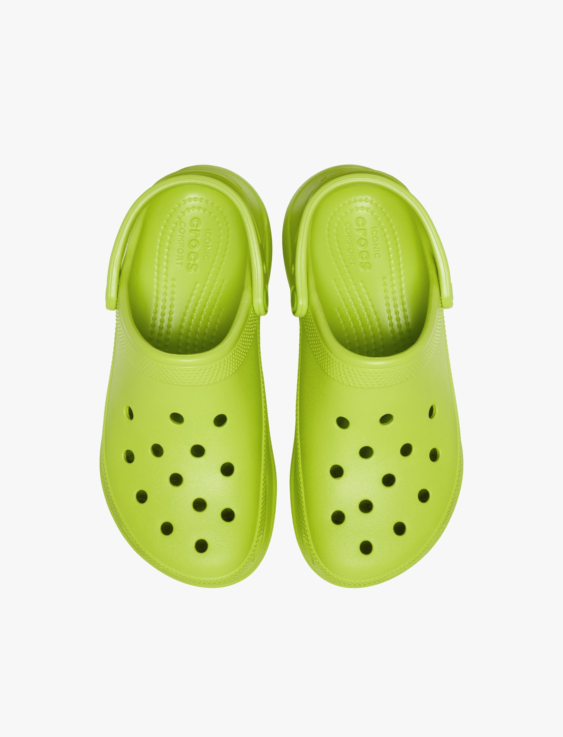 Crocs Classic Bae Clog - כפכפי פלטפורמה נשים קרוקס בצבע ירוק קיוי