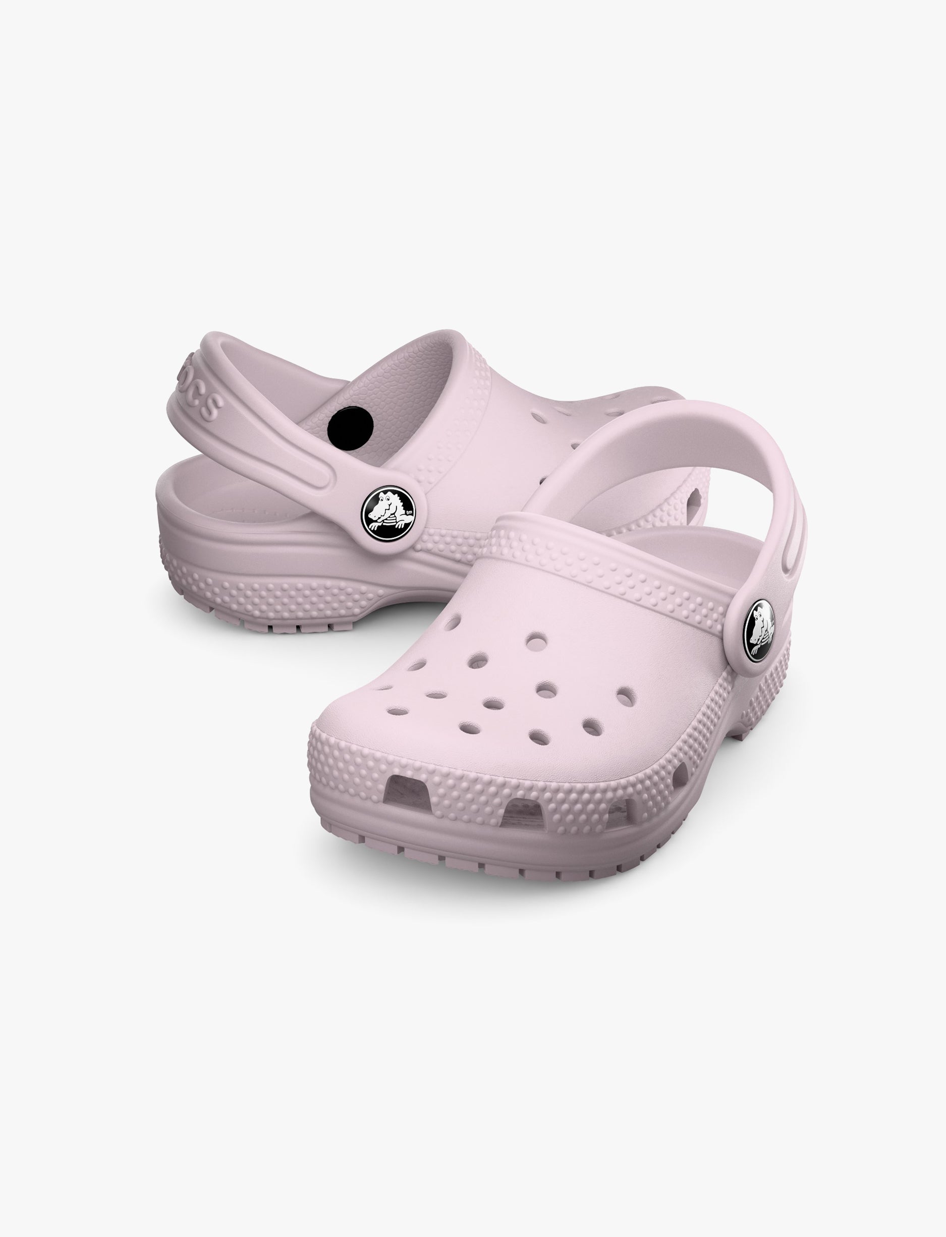 Crocs Classic Clog K - כפכפי קרוקס קלאסיים לילדים בצבע ורוד חלבי