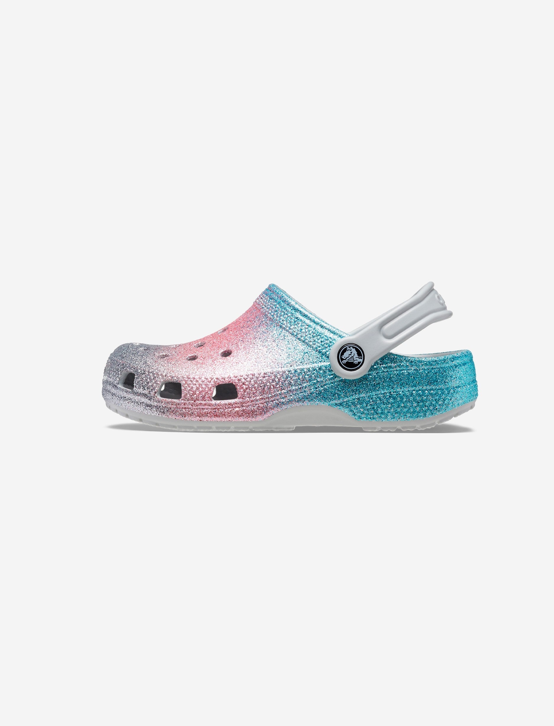 Crocs Classic Glitter Clog T - כפכף קרוקס קלאסי לילדות מידות קטנות בצבע שימר/מולטי בהדפס נצנצים