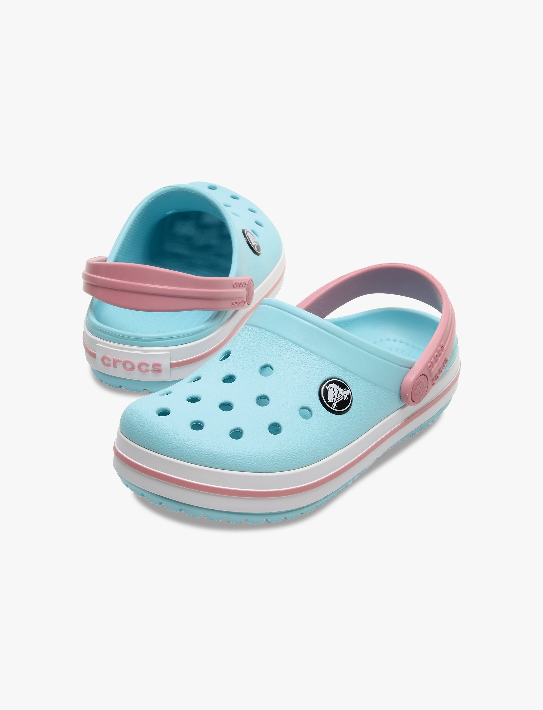 Crocs CrocBand Clog T - כפכפים לילדים קרוקס קרוקבנד בצבע כחול אייס/לבן מידות קטנות