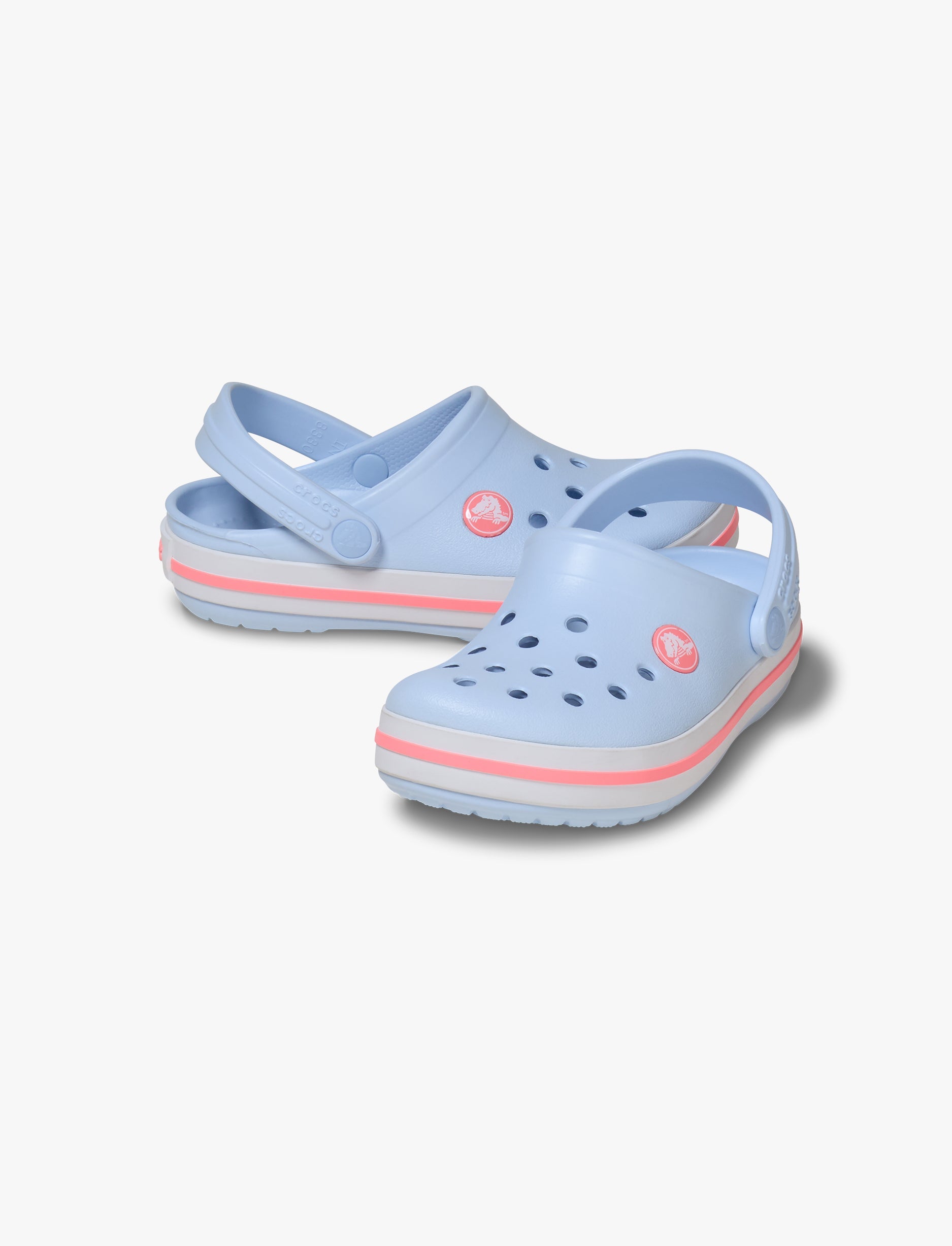 Crocs CrocBand Clog T - כפכפים לילדים קרוקס קרוקבנד בצבע כחול פרוסט/גויאבה מידות קטנות