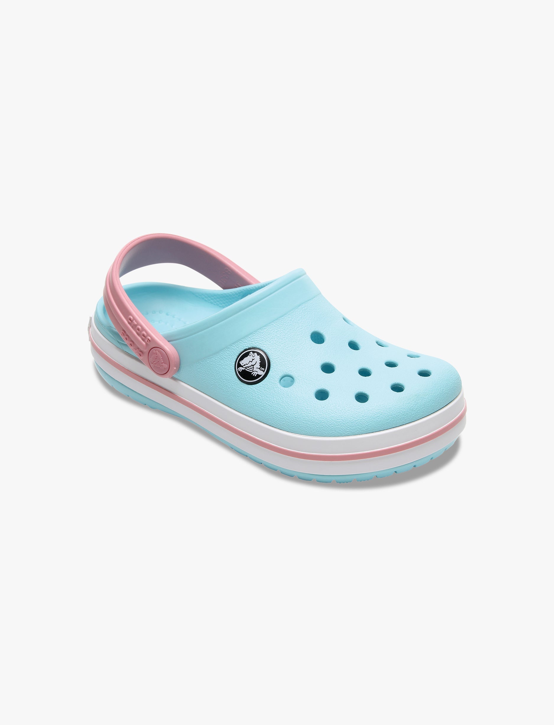 Crocs Crocband Clog K - כפכפי קרוקבנד קרוקס לילדים בצבע כחול אייס/לבן