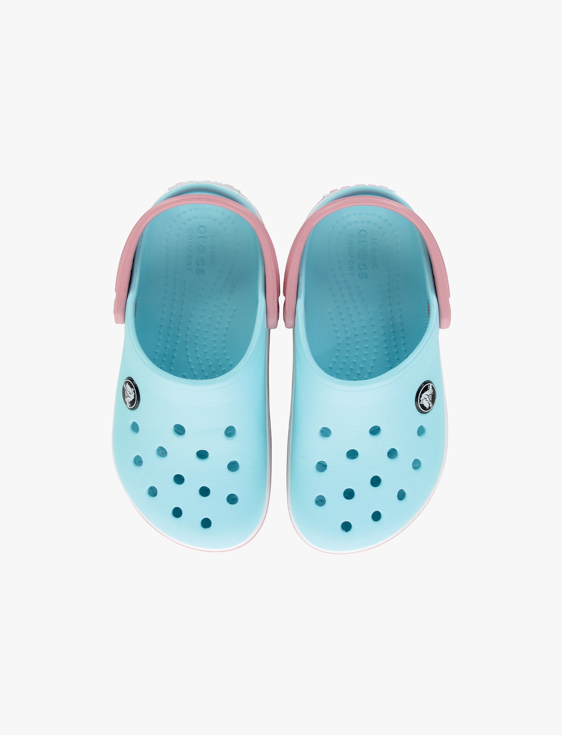 Crocs Crocband Clog K - כפכפי קרוקבנד קרוקס לילדים בצבע כחול אייס/לבן