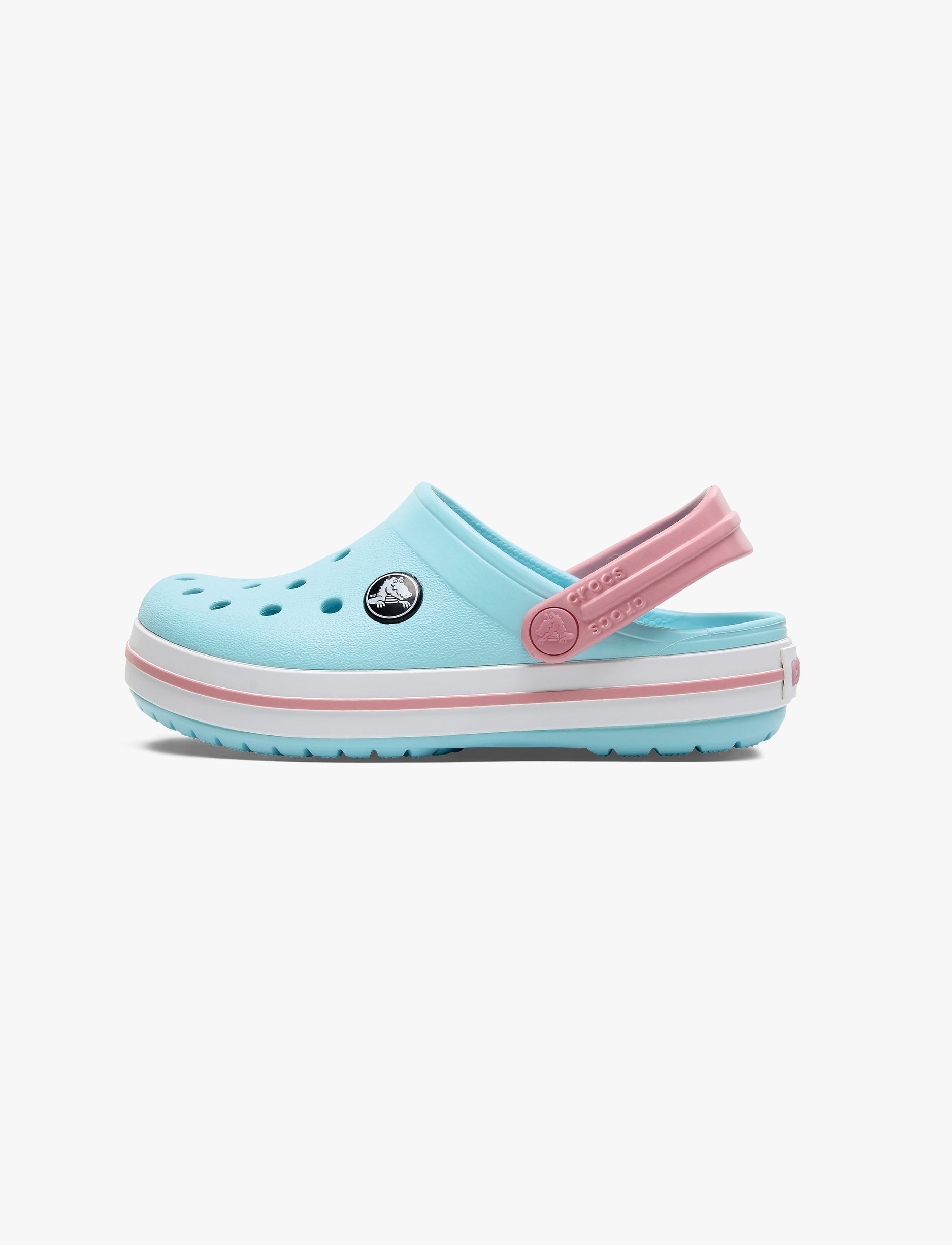 Crocs Crocband Clog K - כפכפי קרוקבנד קרוקס לילדים בצבע כחול אייס/לבן