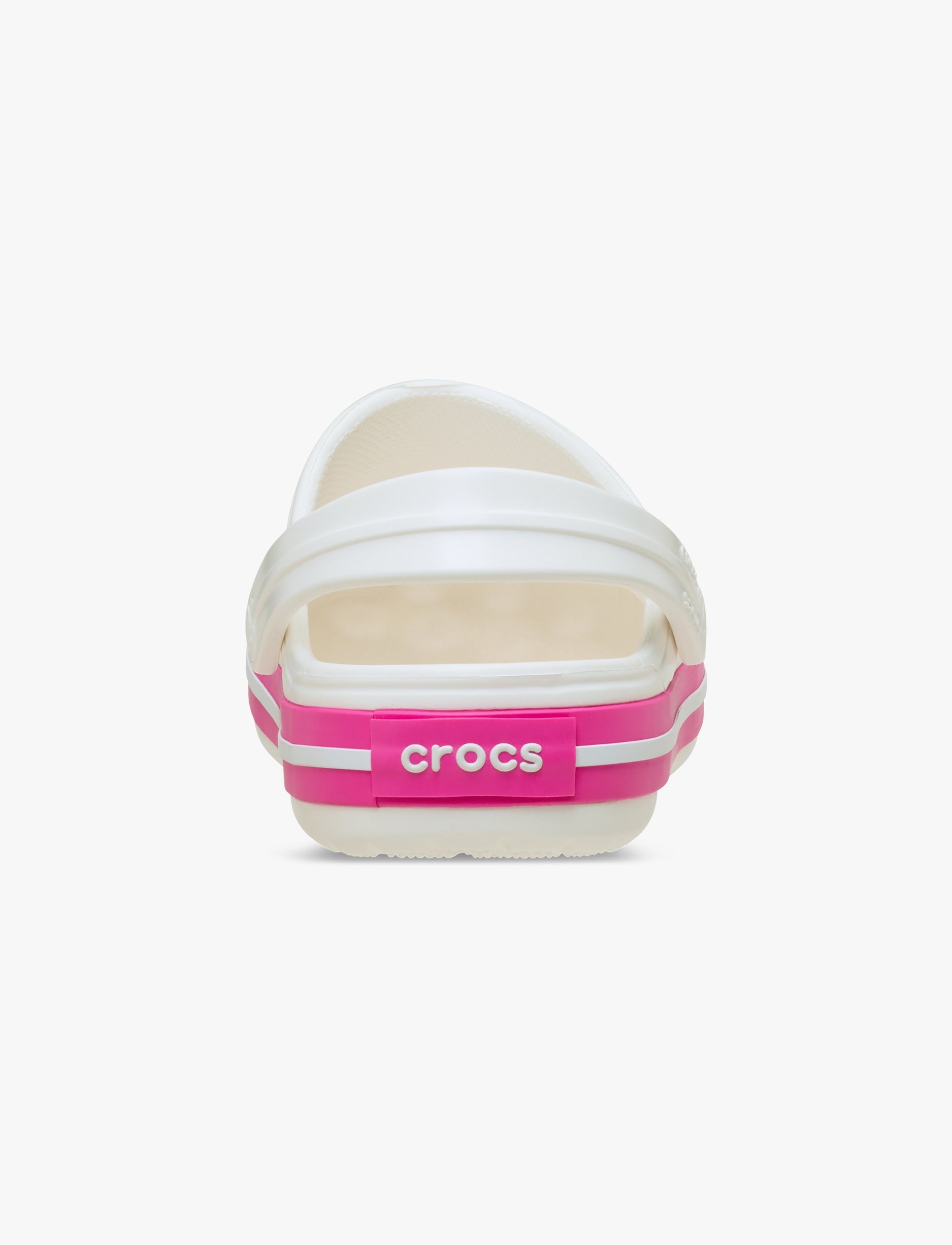 Crocs Crocband Clog K - כפכפי קרוקבנד קרוקס לילדים בצבע לבן/ורוד קראש