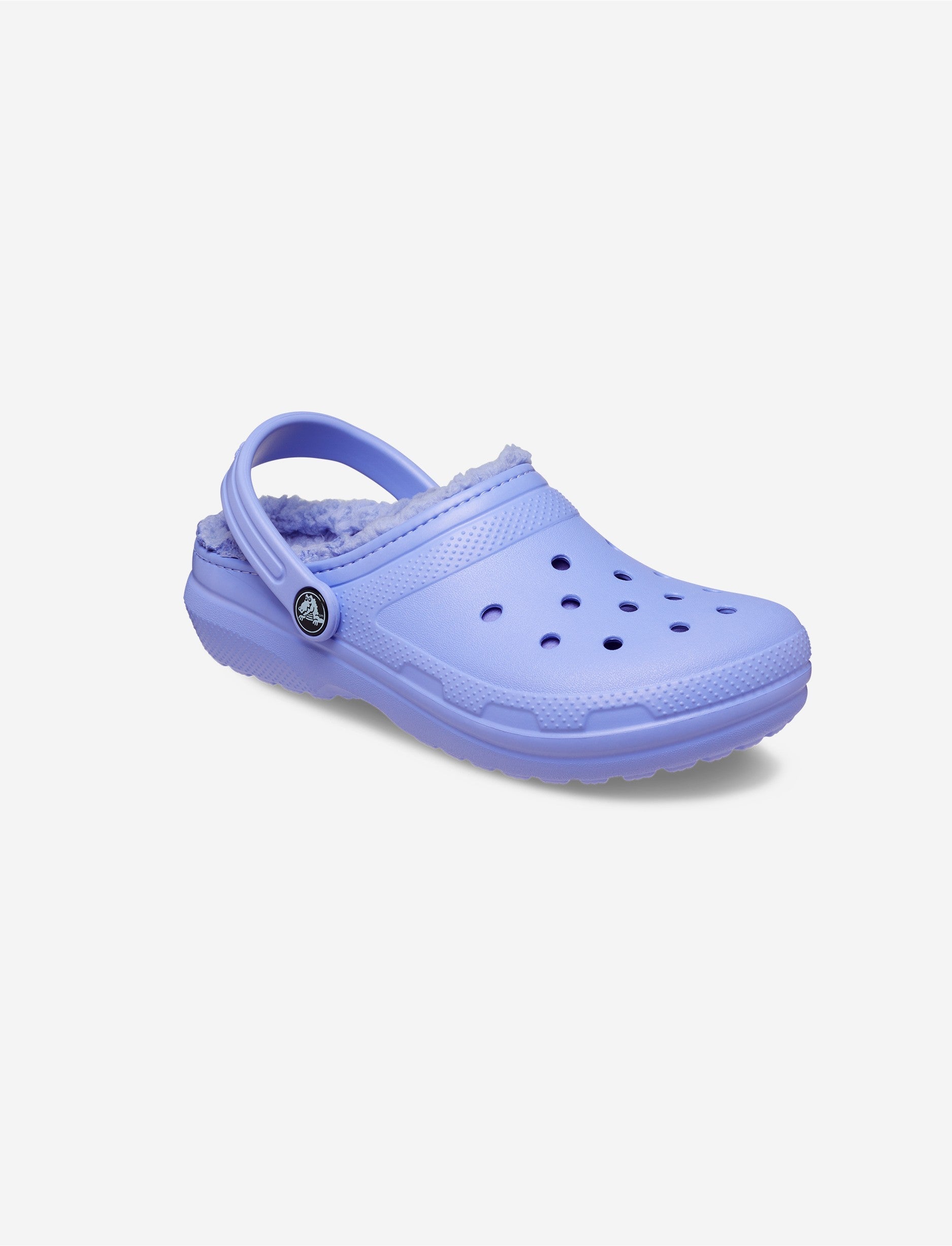 Crocs Classic Lined Clog T - כפכפים פרוותיים קרוקס לילדים בצבע מידות קטנות סגול דיגיטל