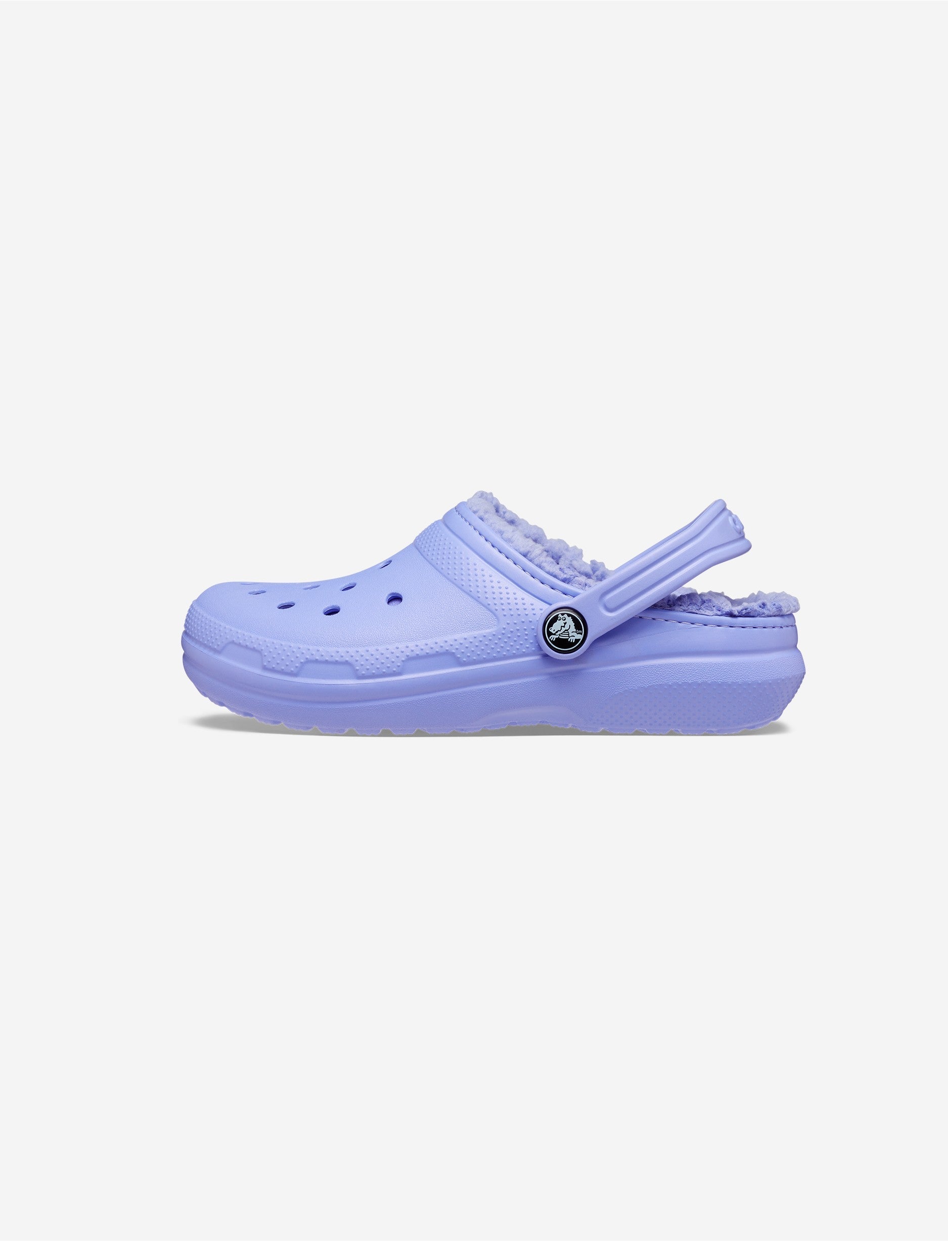 Crocs Classic Lined Clog T - כפכפים פרוותיים קרוקס לילדים בצבע מידות קטנות סגול דיגיטל