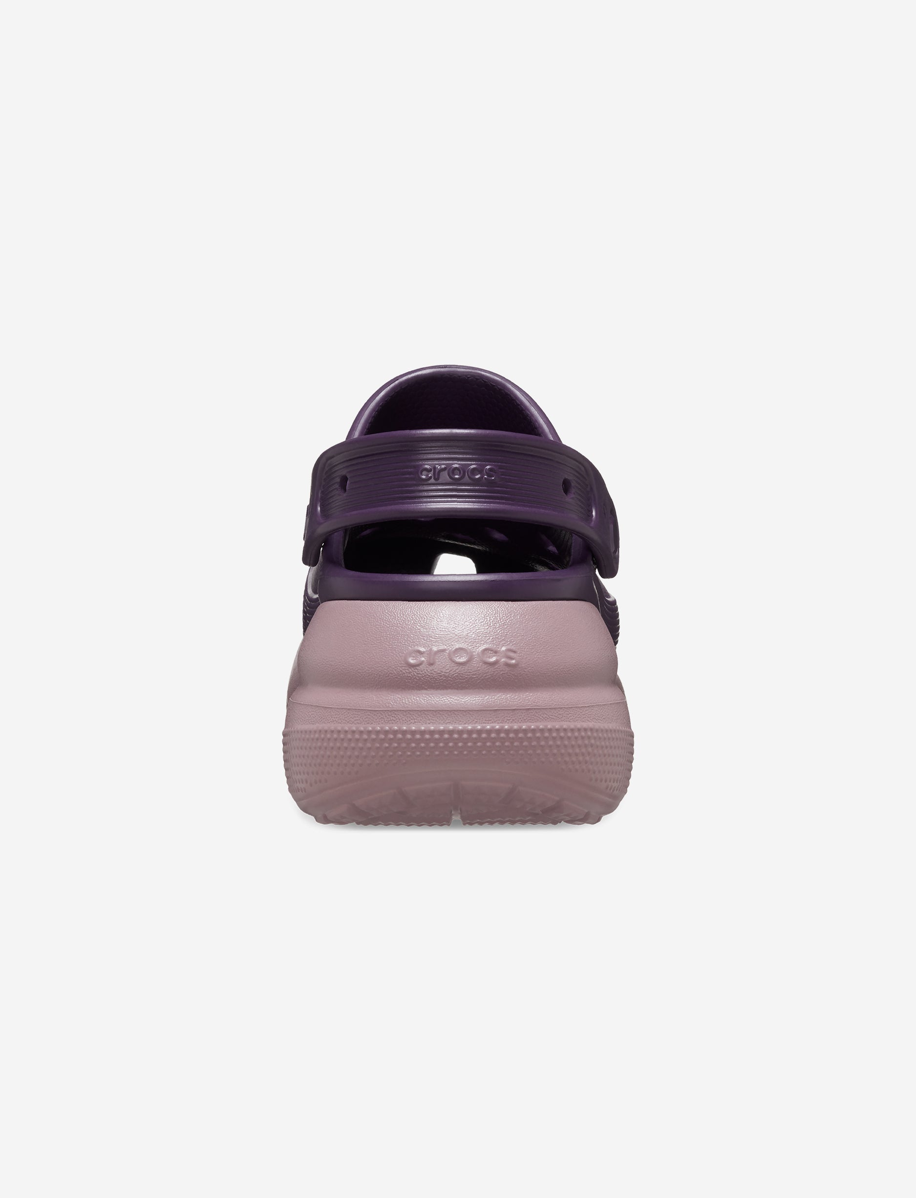 Crocs Classic Crush Clog - כפכפי פלטפורמה קרוקס קראש לנשים בצבע סגול כהה