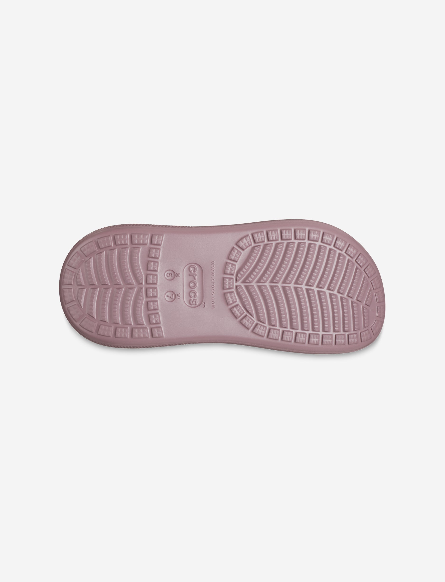 Crocs Classic Crush Clog - כפכפי פלטפורמה קרוקס קראש לנשים בצבע סגול כהה