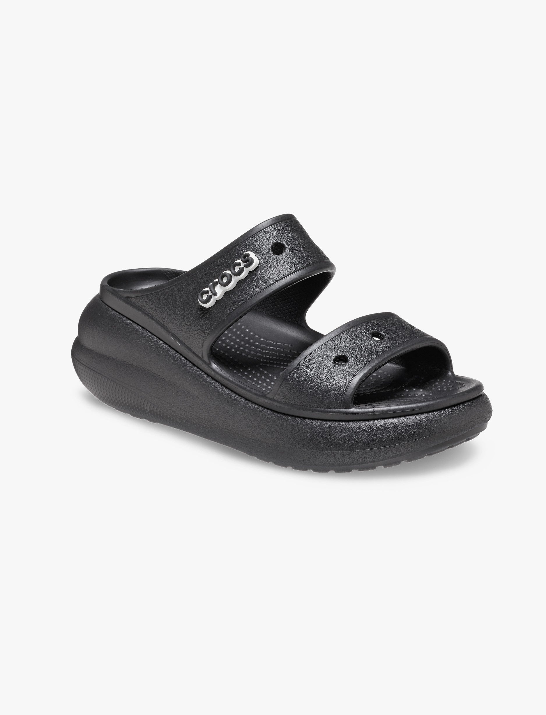 Crocs Classic Crush Sandal - כפכפי קראש קרוקס לנשים בצבע שחור