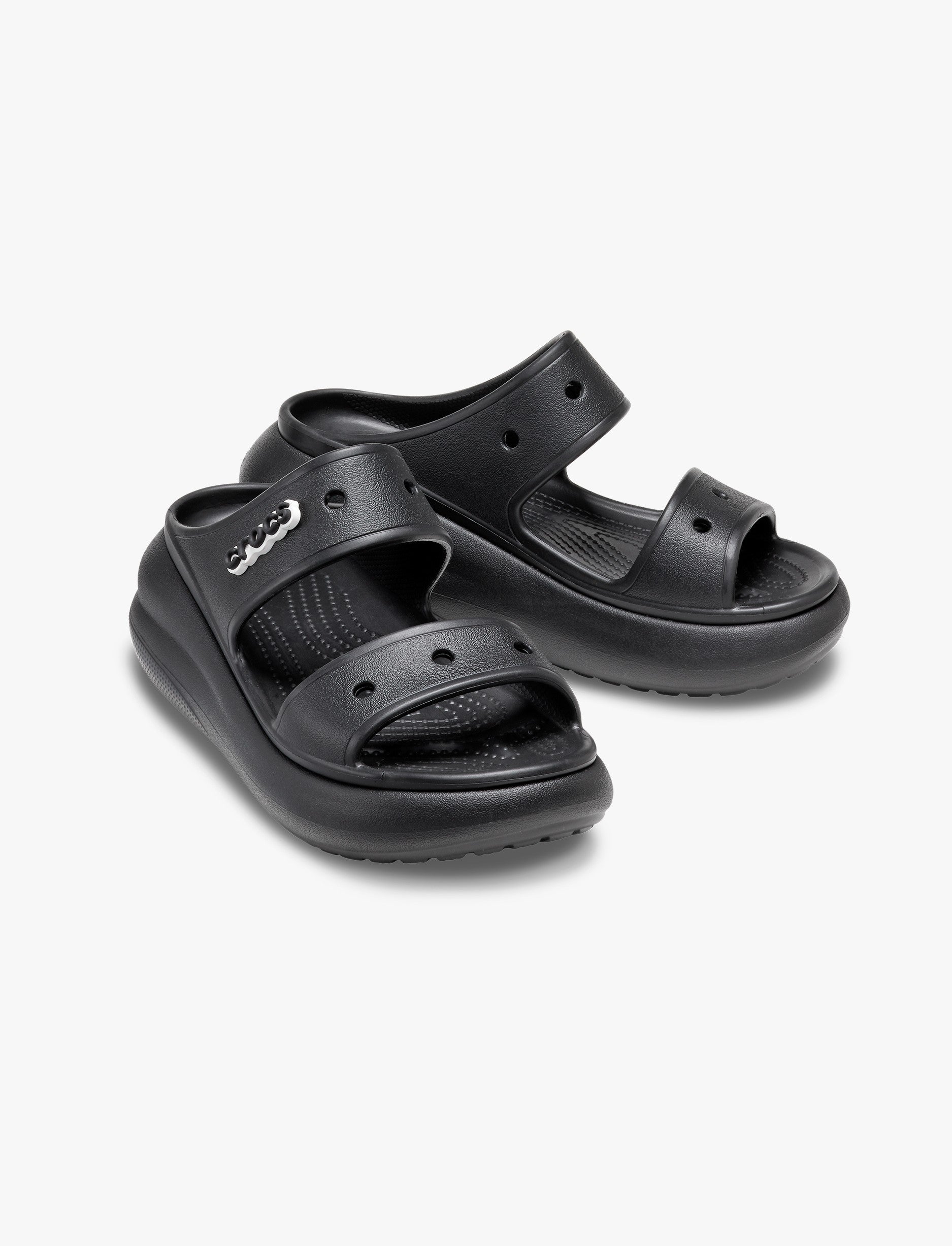 Crocs Classic Crush Sandal - כפכפי קראש קרוקס לנשים בצבע שחור