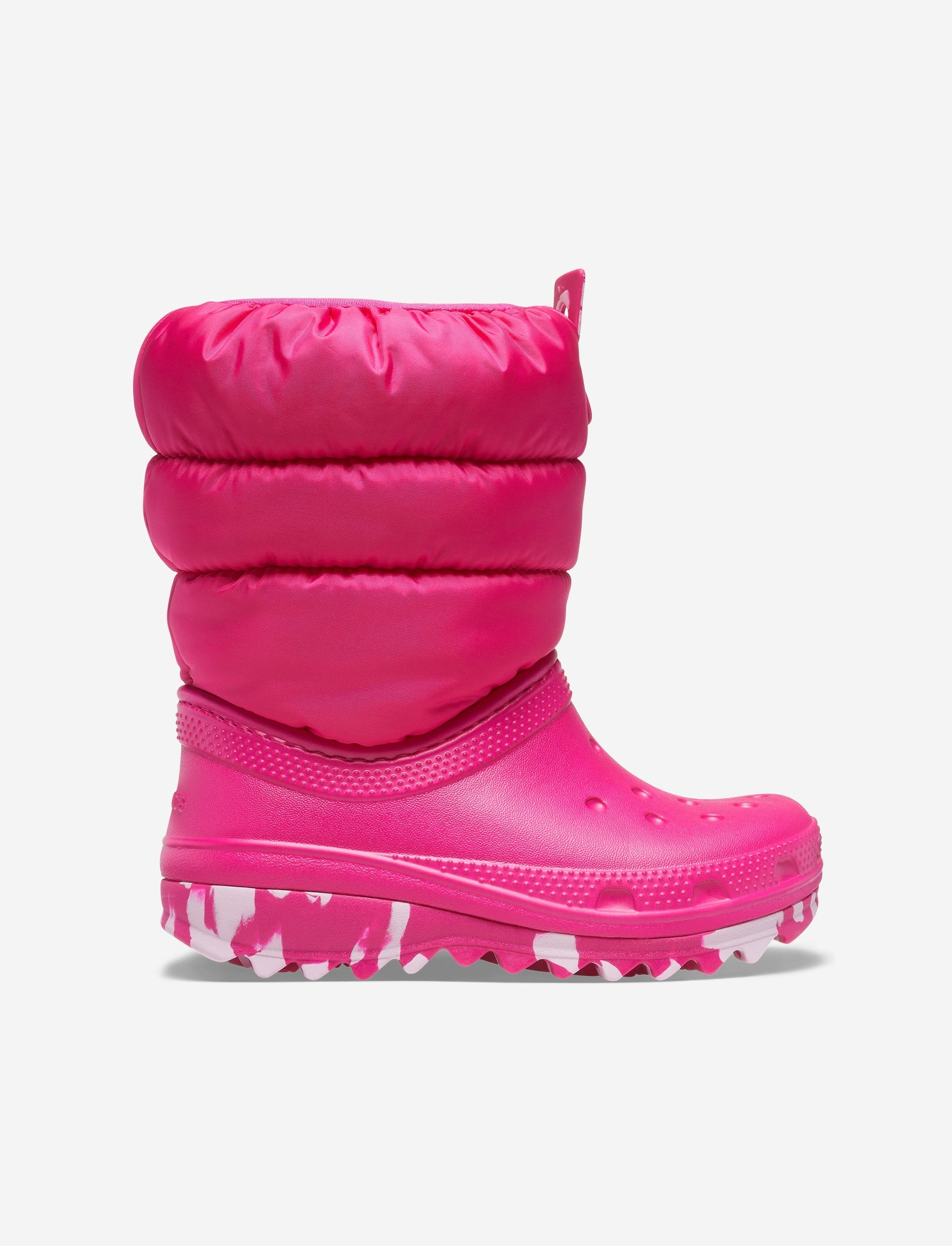Crocs Toddler Classic Neo Puff Boot - מגפיים לילדים קרוקס בצבע ורוד